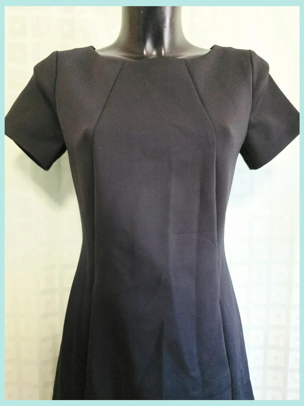 Classic Black Sleeve A-Line Dress – La Dress by Simon – taille M / 38 / 10 4