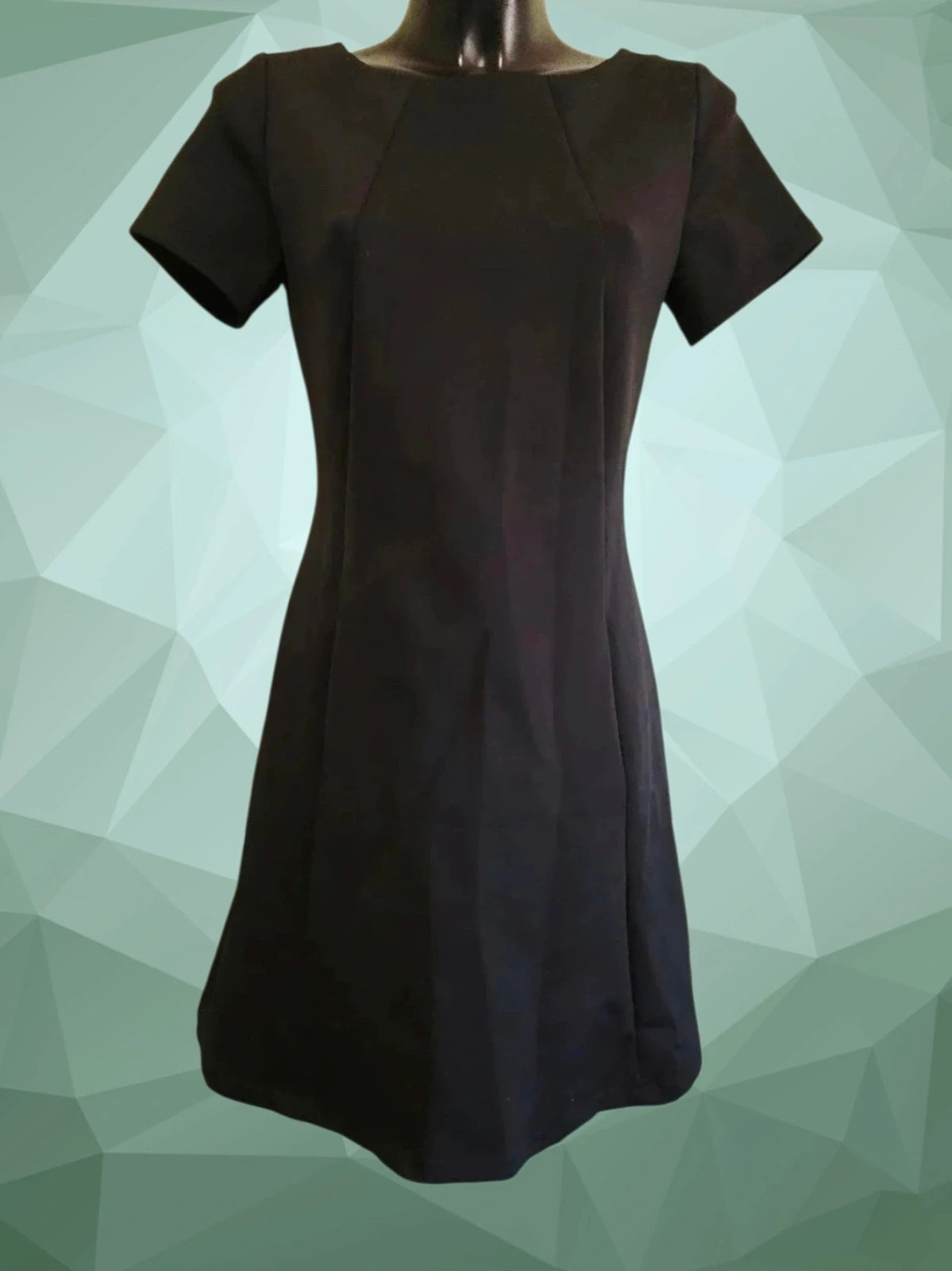 Classic Black Sleeve A-Line Dress – La Dress by Simon – taille M / 38 / 10
