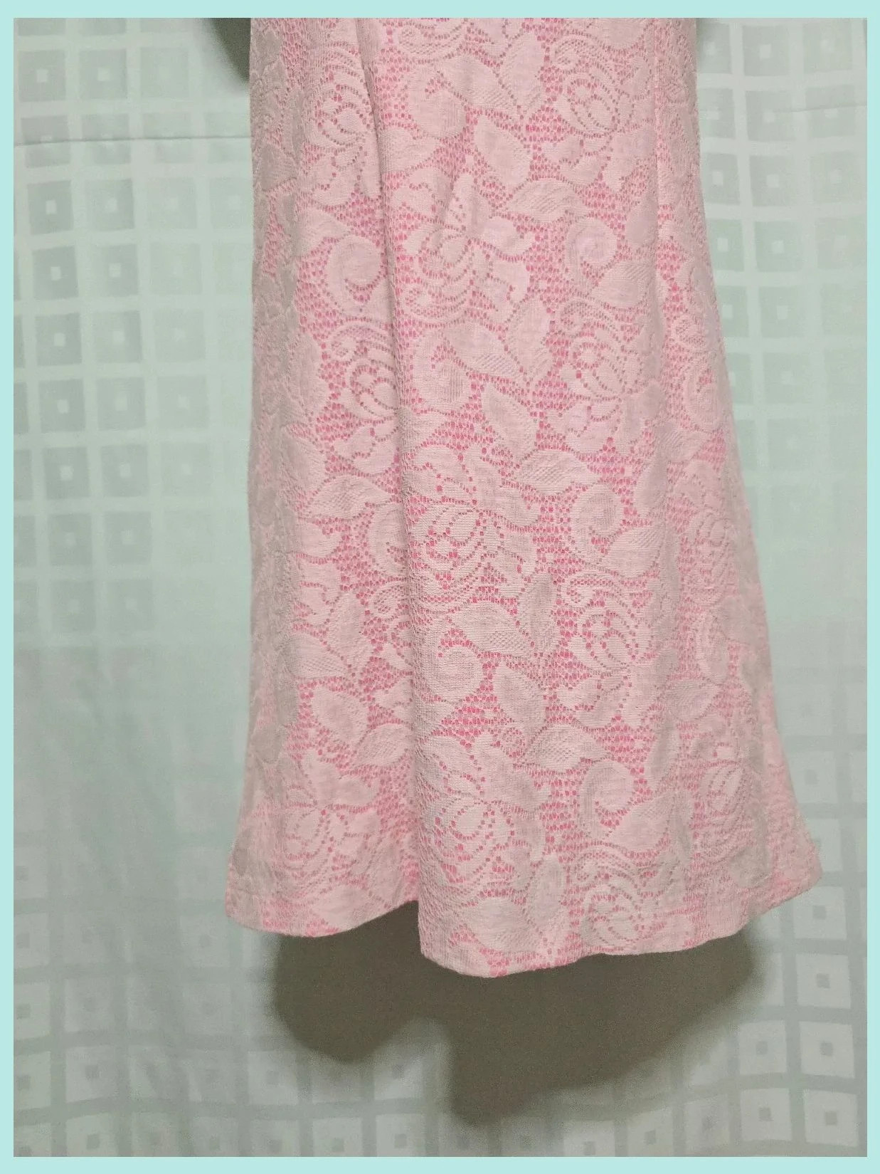 Pink Lace Sleeveless Shift Dress – H&M – taille M / 38 / 10 3