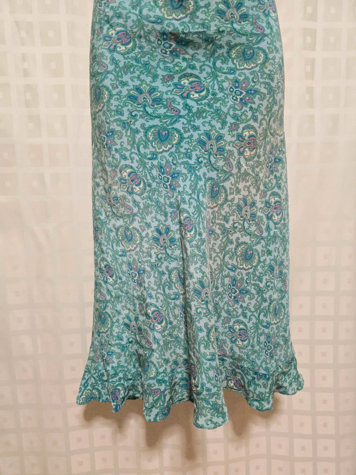 100% Silk Paisley Midi Skirt – Monsoon – taille XXL / 44 / 16 3