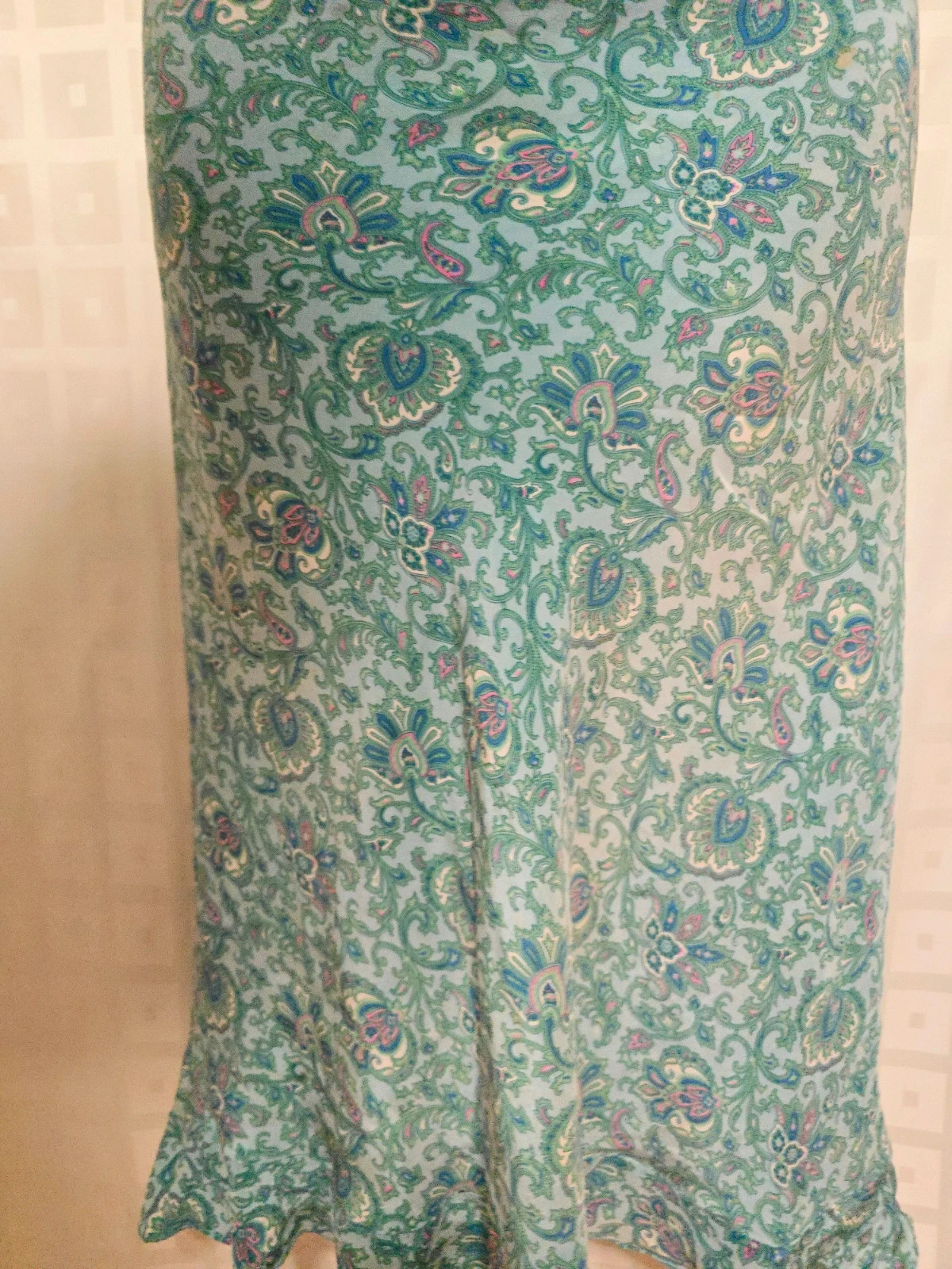 100% Silk Paisley Midi Skirt – Monsoon – taille XXL / 44 / 16 4