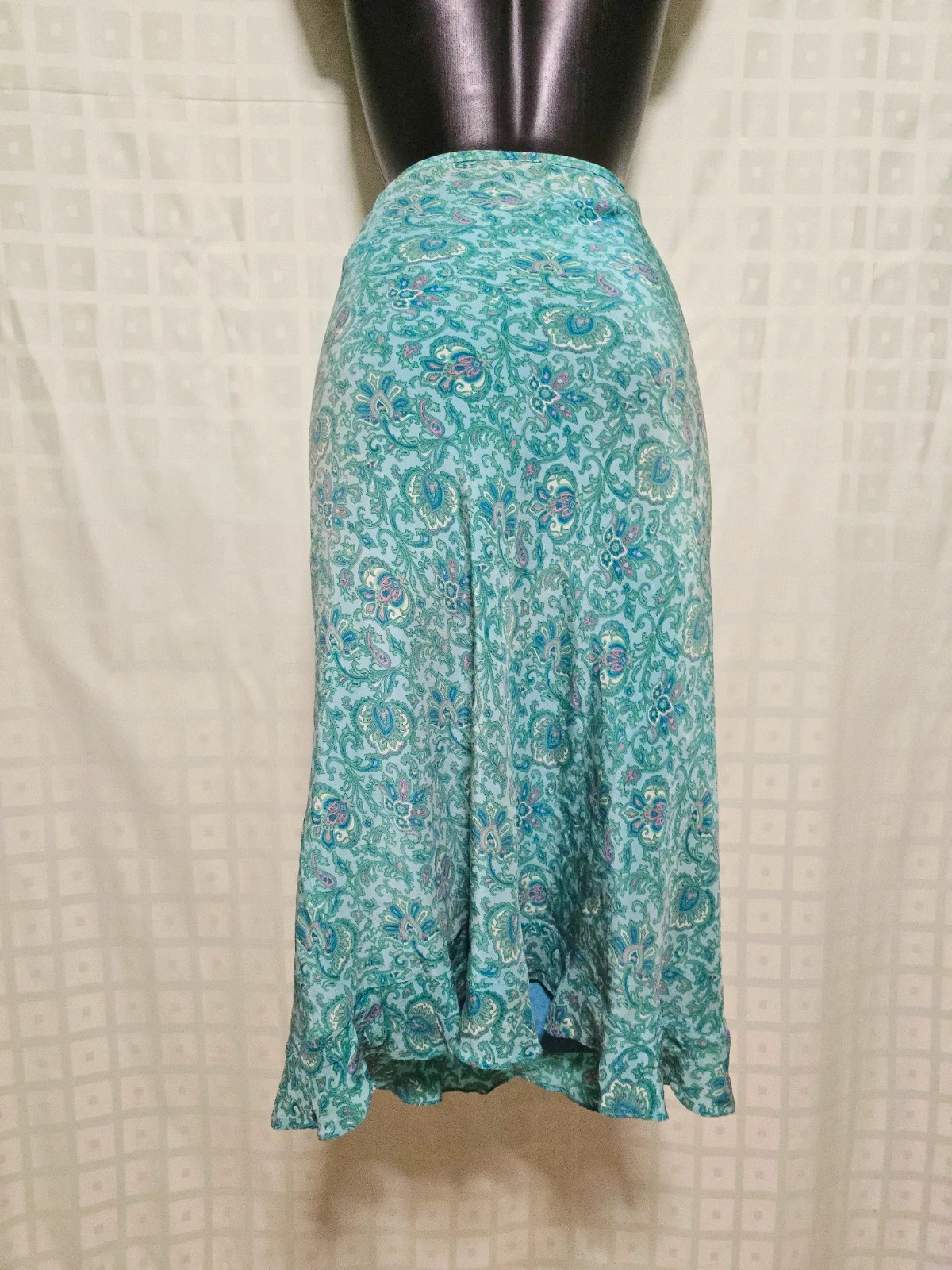 100% Silk Paisley Midi Skirt – Monsoon – taille XXL / 44 / 16 5