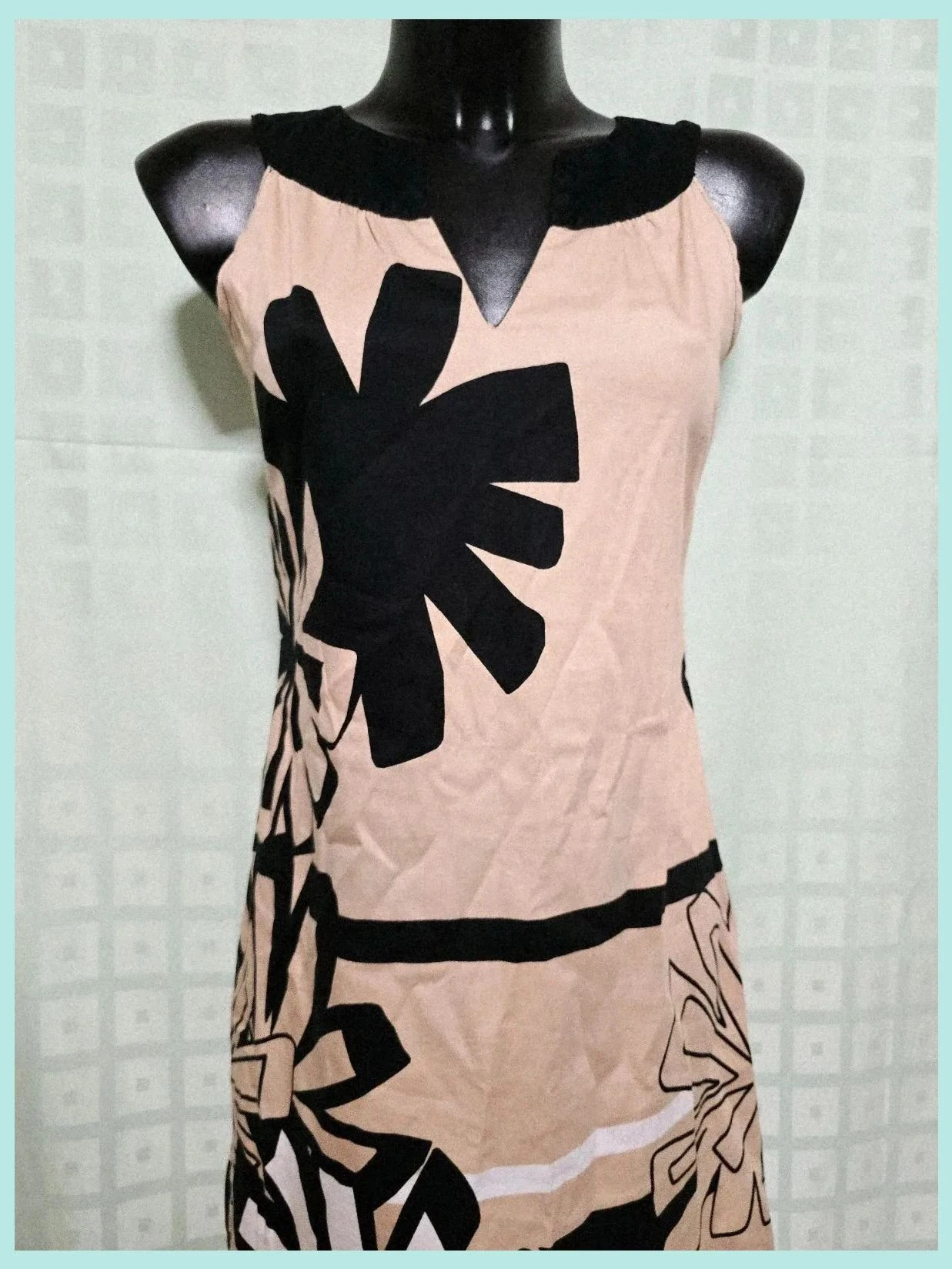 Abstract Floral Print Shift Dress – Promod – taille M / 38 / 10 2