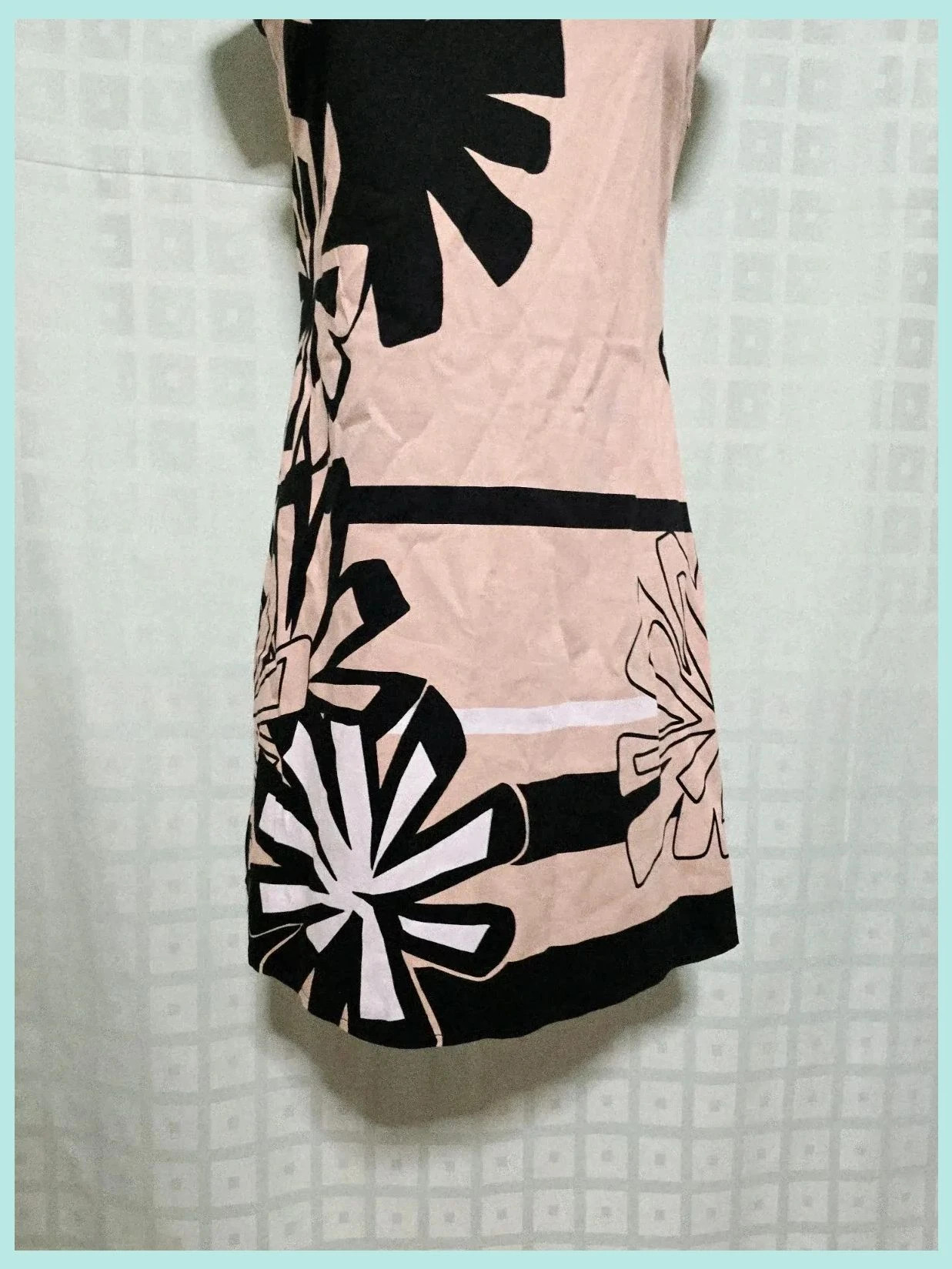 Abstract Floral Print Shift Dress – Promod – taille M / 38 / 10 3