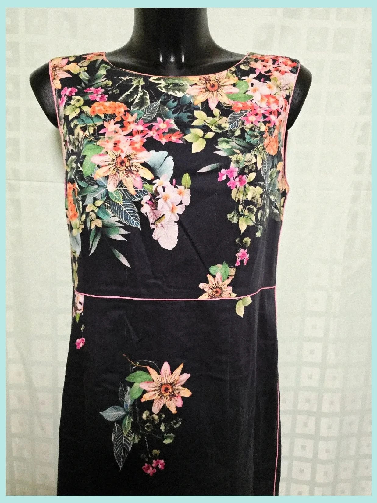 Floral Sleeveless Shift Dress – Amitié – taille XXXL / 46 / 18 2