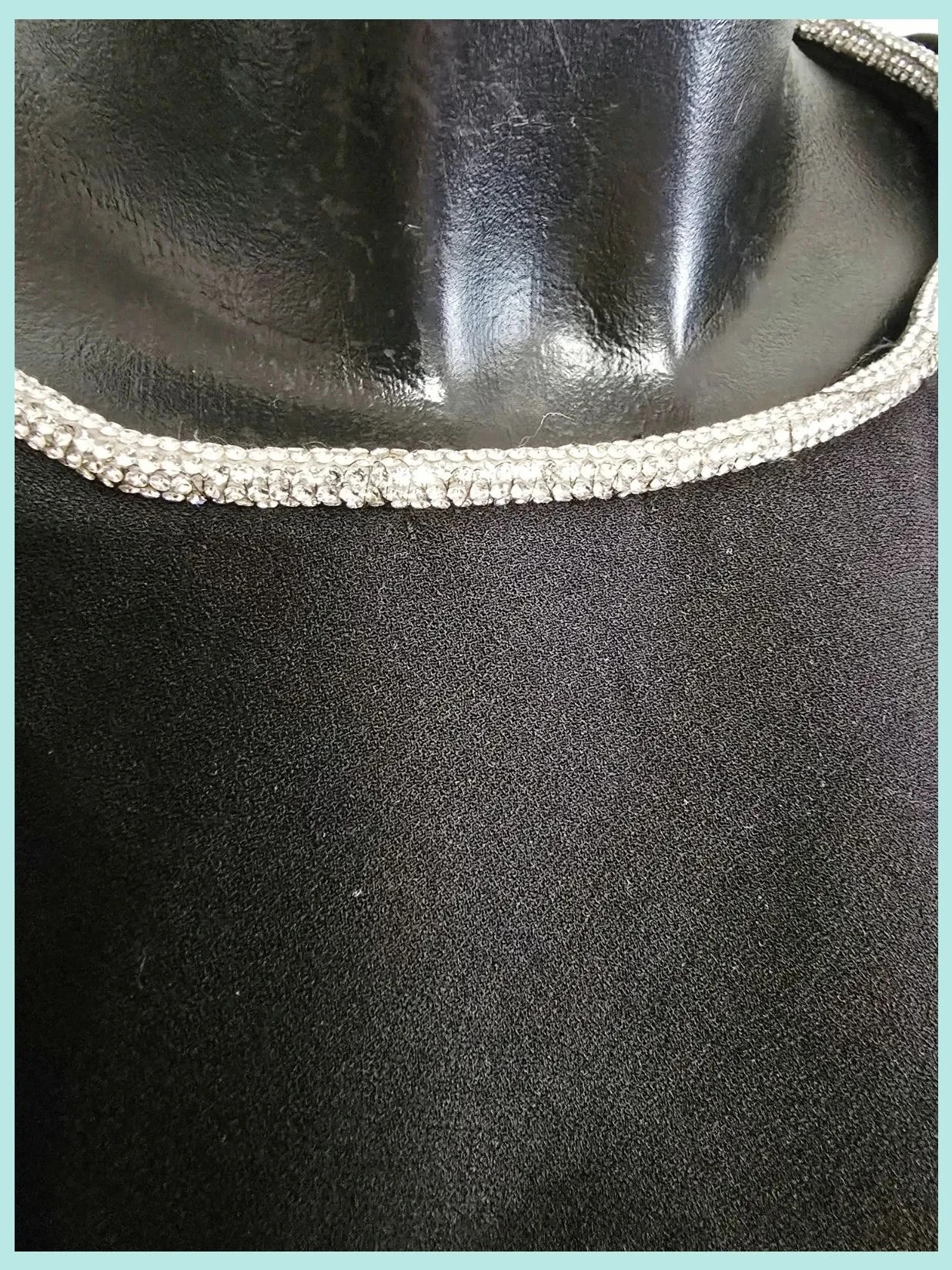 Black Rhinestone Collar Wide Leg Jumpsuit – WE – taille M / 38 / 10 3