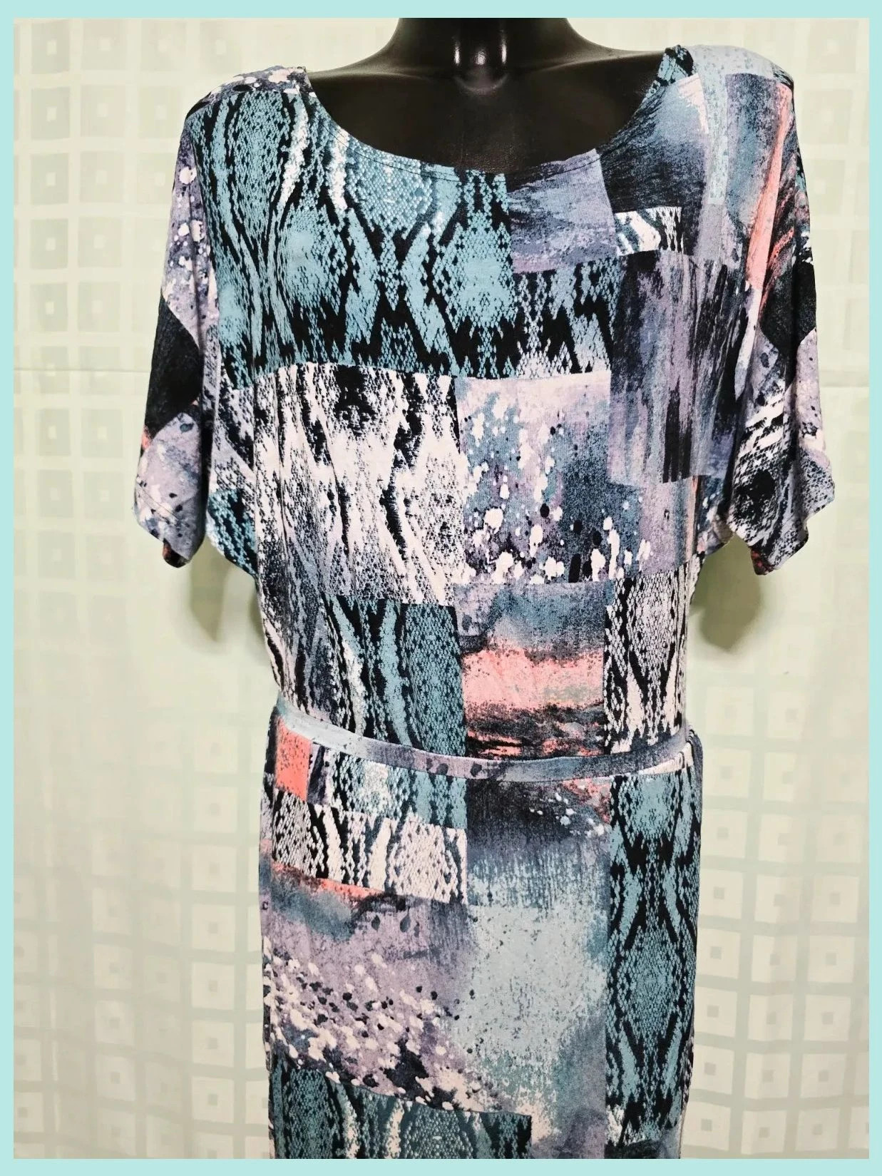 Style Paisley Print Dress – Crème de la Crème – taille L / 40 / 12 2