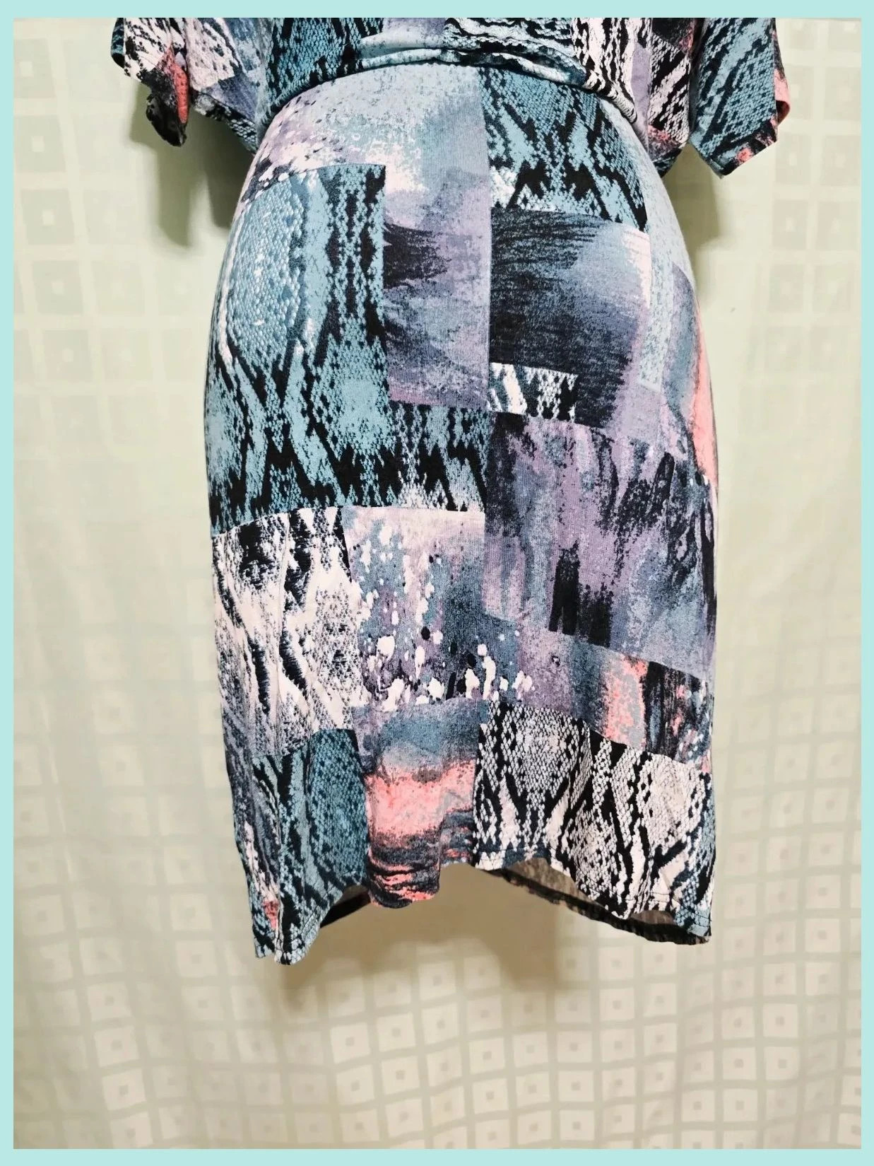 Style Paisley Print Dress – Crème de la Crème – taille L / 40 / 12 5