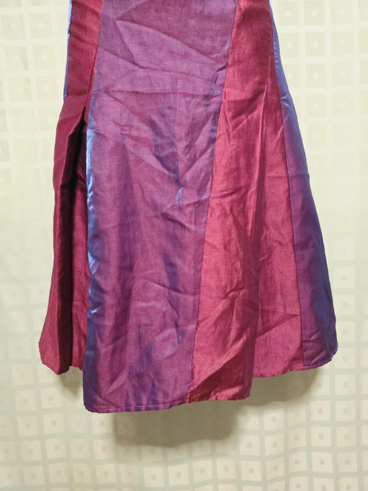 Elegante falda midi de fiesta bicolor con efecto iridiscente – Adolfo Dominguez – taille XL / 42 / 14 3