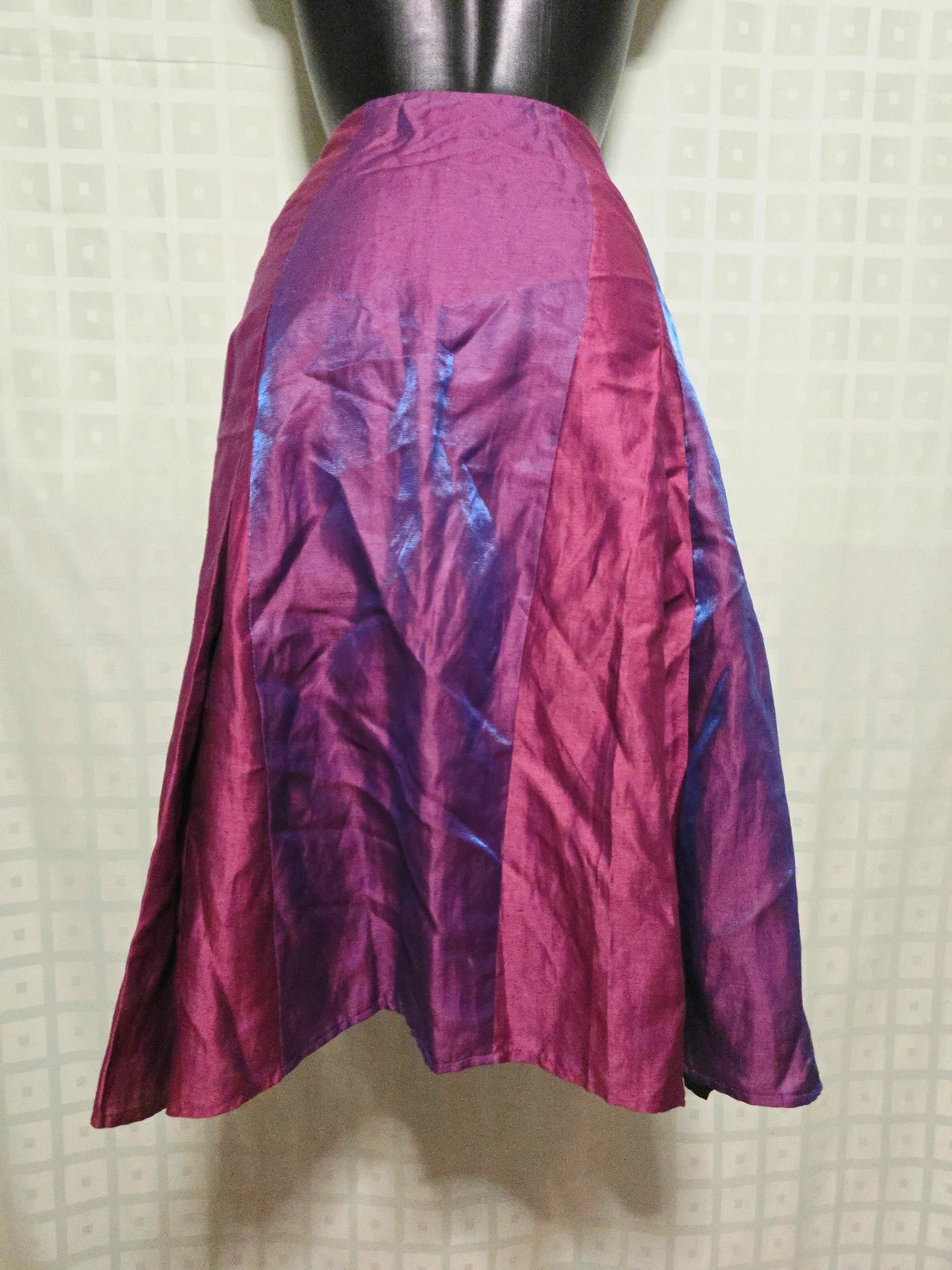 Elegante falda midi de fiesta bicolor con efecto iridiscente – Adolfo Dominguez – taille XL / 42 / 14 5