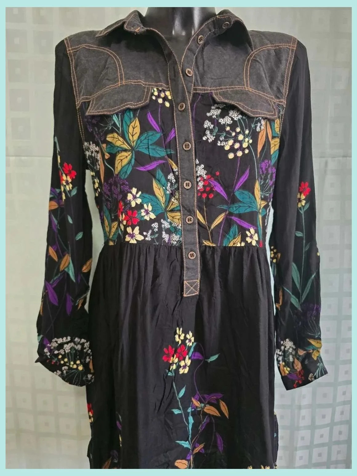 casual floral dress – Peace and Love – taille L / 40 / 12 4