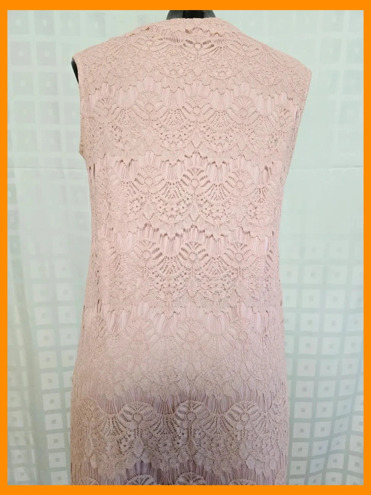 Blush Lace Sheath Midi Dress – D'Cero – taille XL / 42 / 14 5