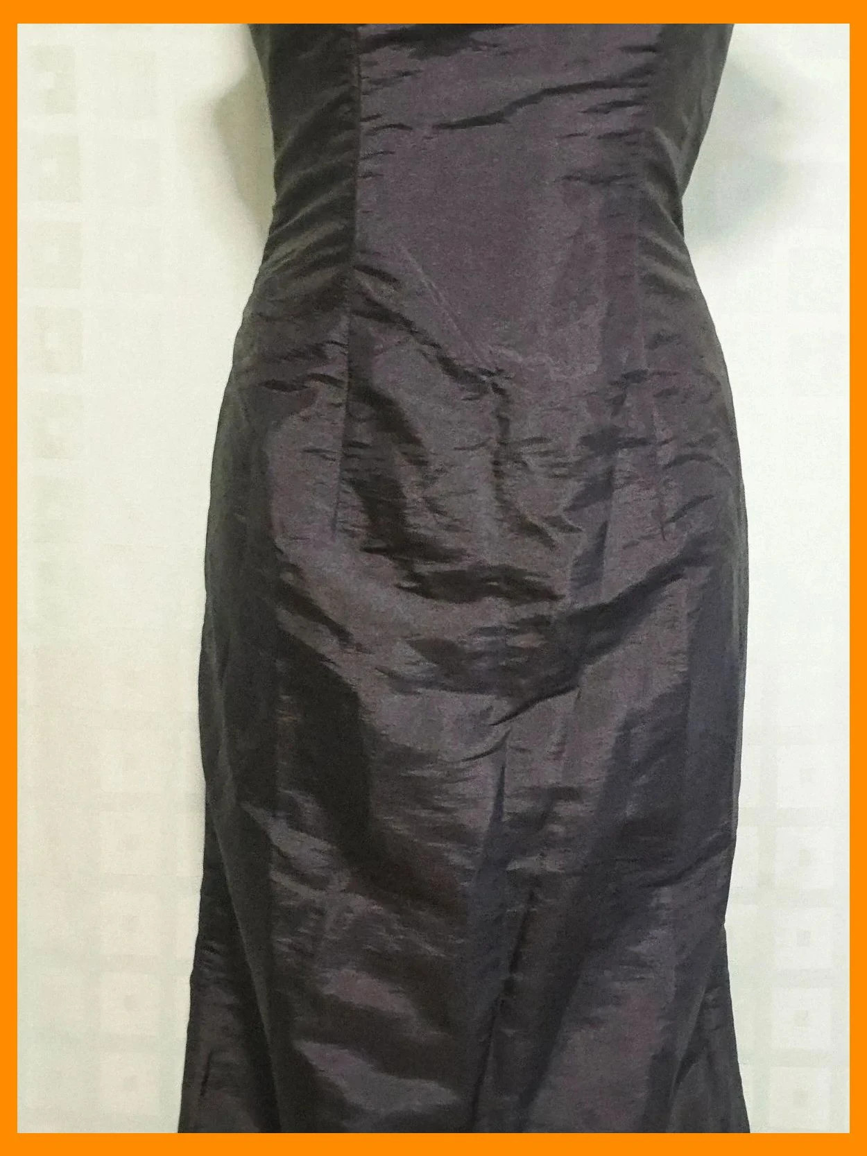 Black Taffeta Bow Beaded Mermaid Gown – Vintage Dressing – taille M / 38 / 10 3