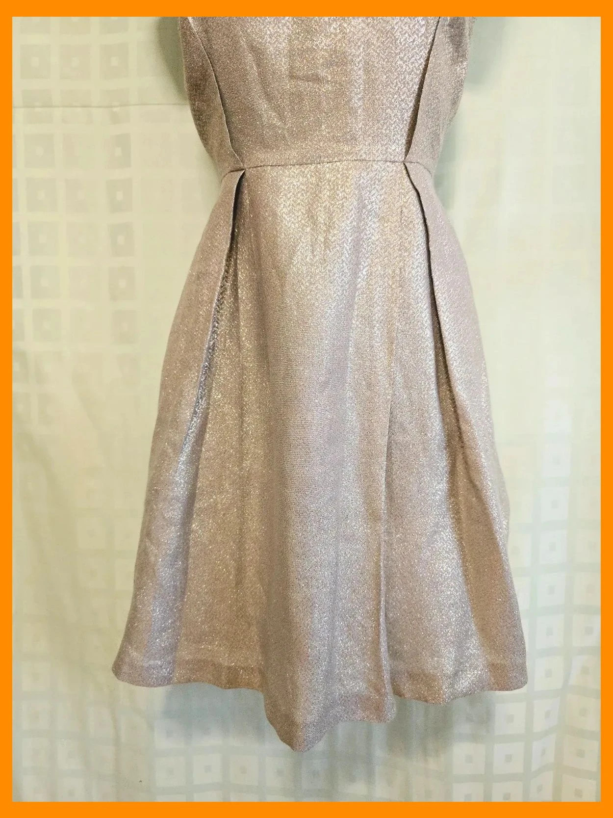 Metallic Fit Flare Dress – Coast – taille M / 38 / 10 4