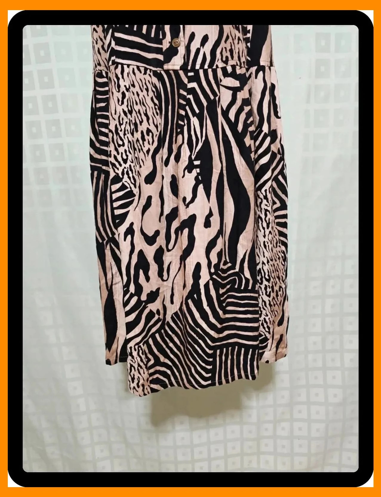 Mixed Animal Print Sleeveless Button-Down Midi Dress – Vintage Dressing – taille XL / 42 / 14 4