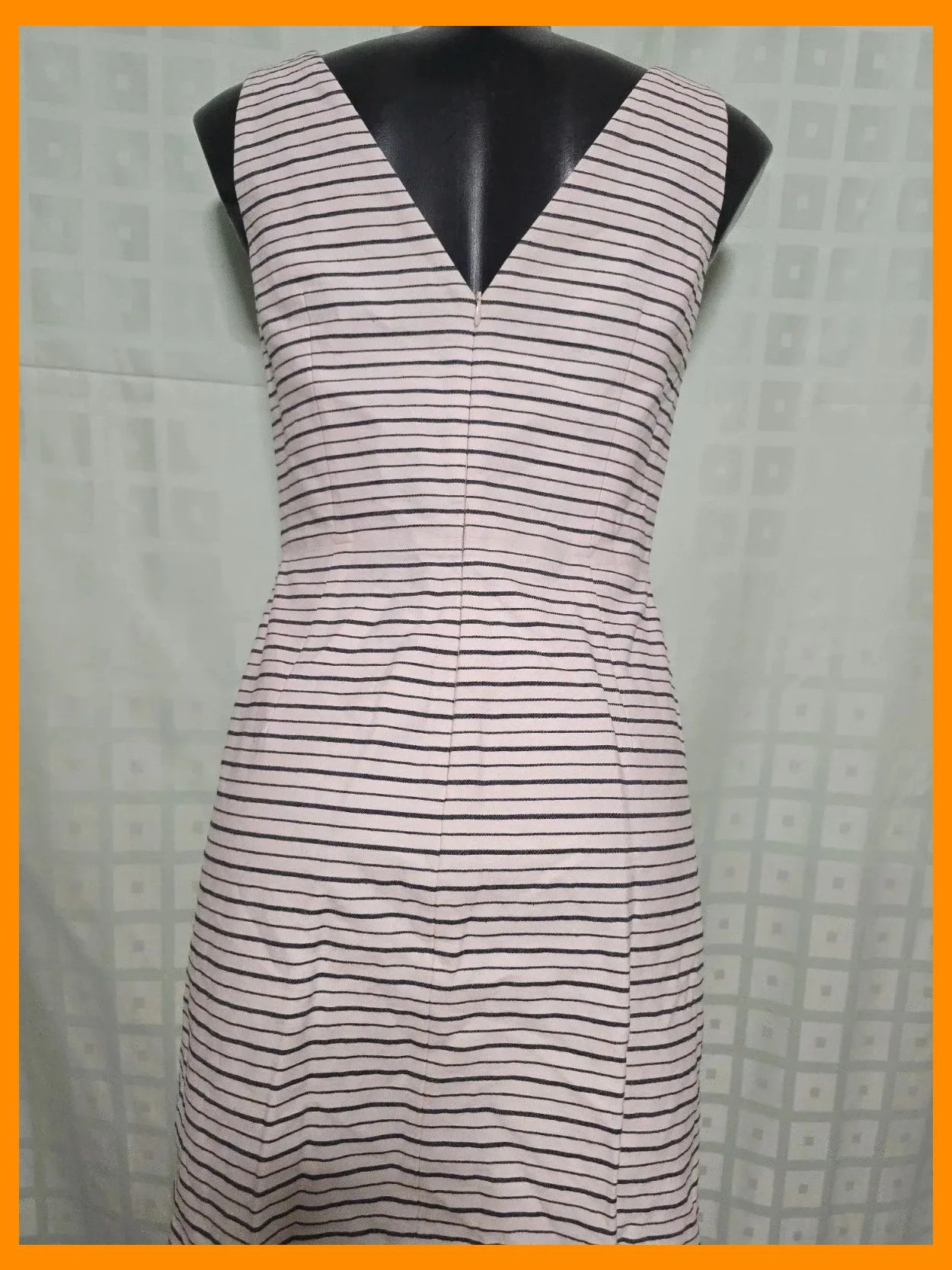 Navy Stripe Sleeveless Dress 100% Cotton – Massimo Dutti – taille M / 38 / 10 4