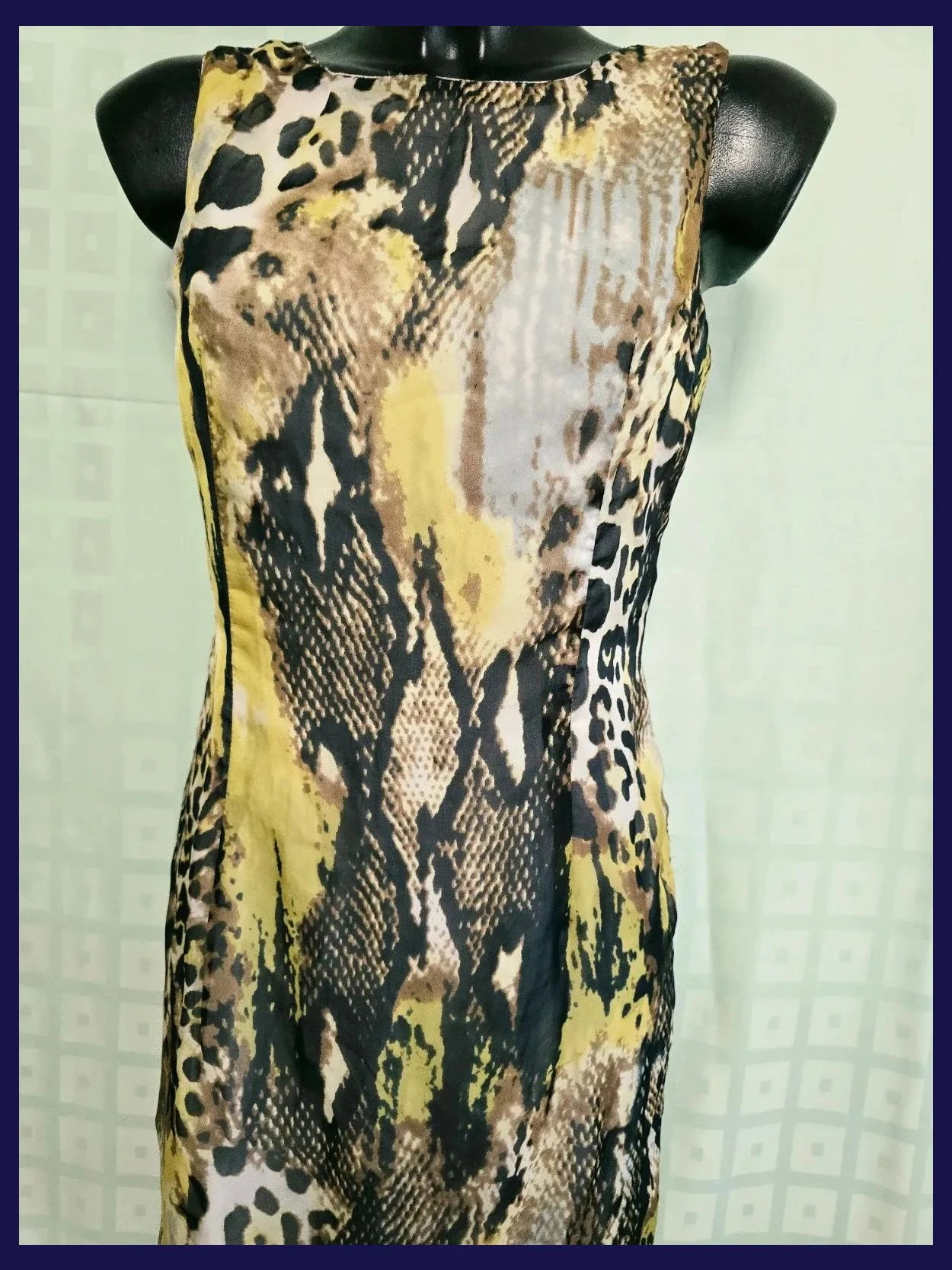 Snake Leopard Print Dress – Vestidor Vintage – taille S / 36 / 8 2