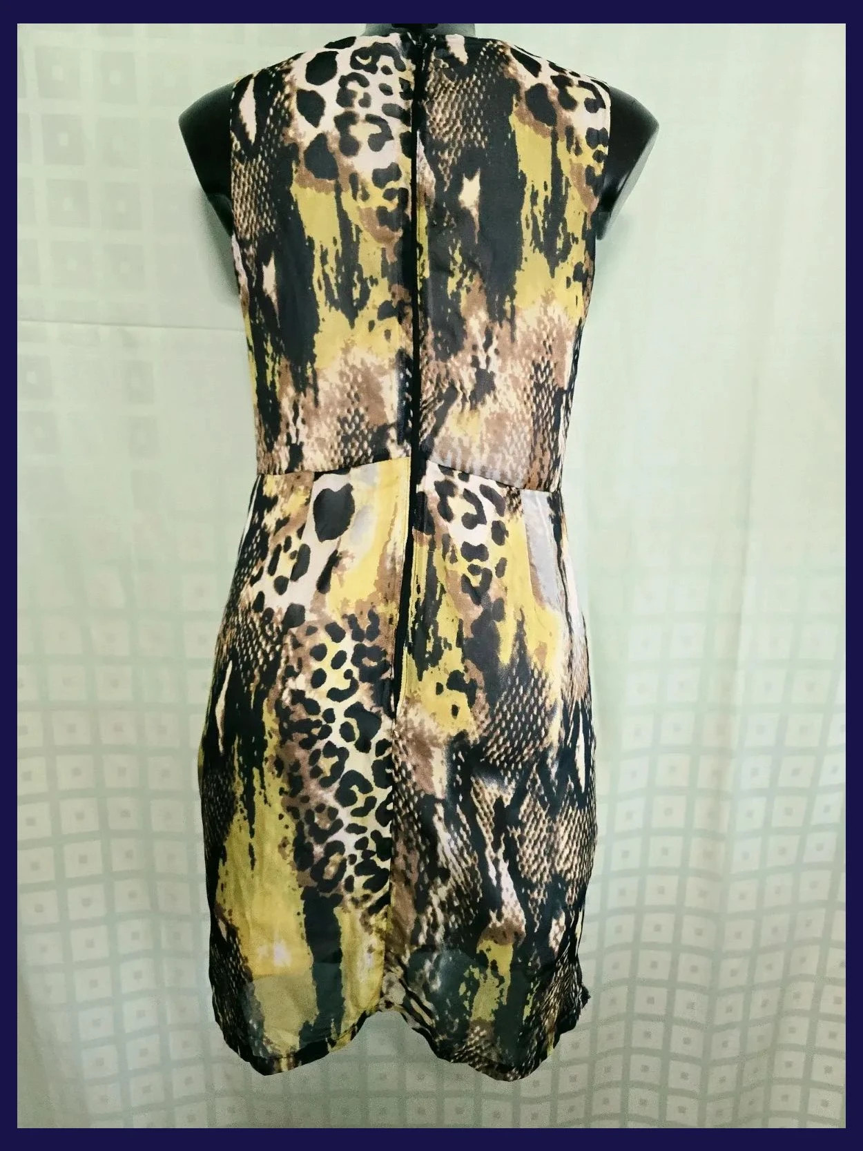 Snake Leopard Print Dress – Vestidor Vintage – taille S / 36 / 8 4