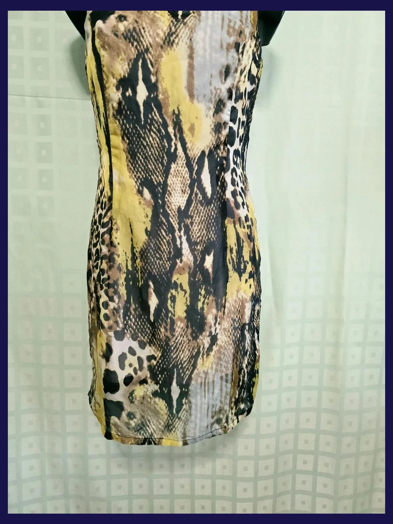 Snake Leopard Print Dress – Vestidor Vintage – taille S / 36 / 8 3