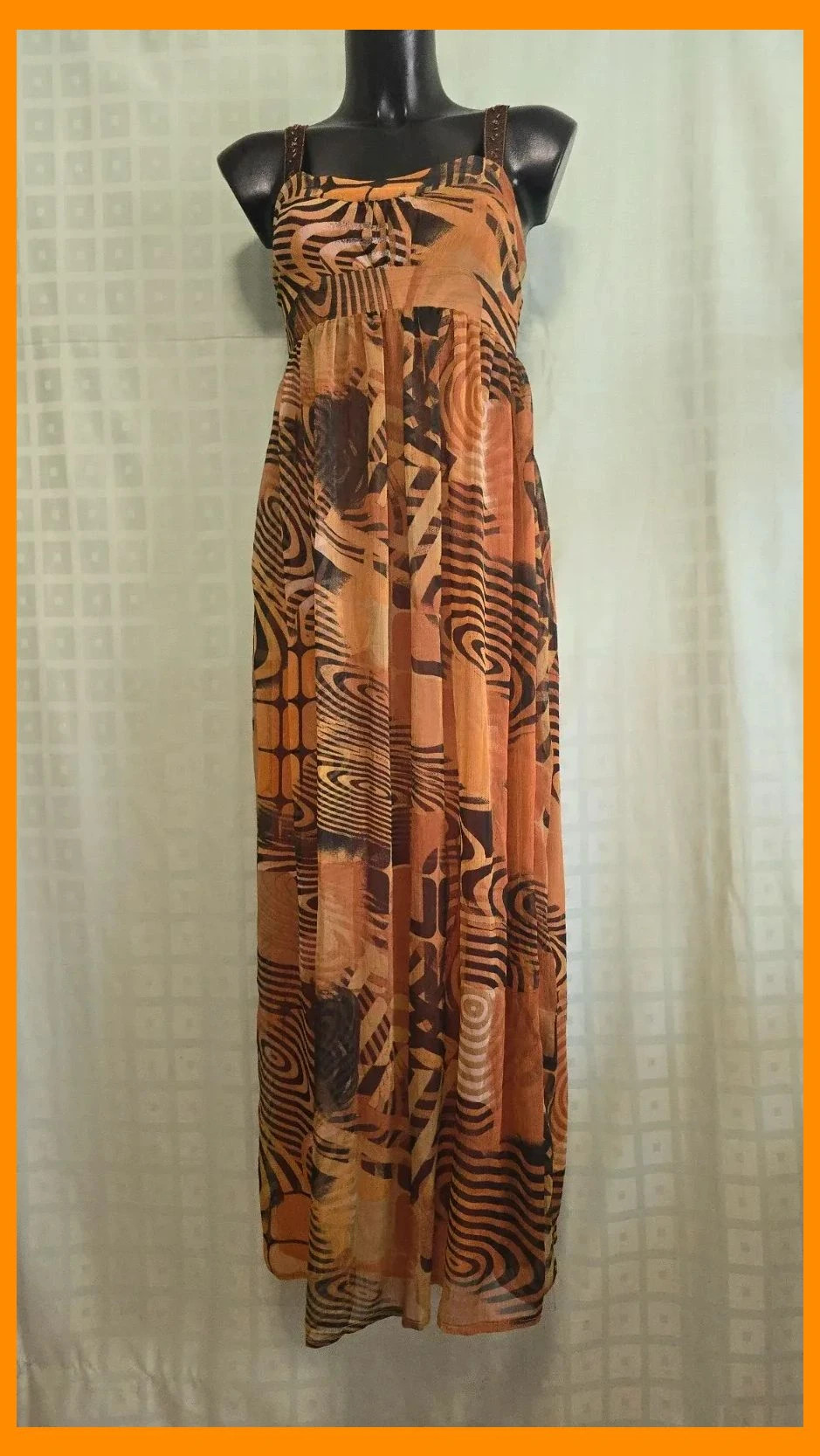 Tribal Print Maxi Dress – El Corte Inglés – taille XS / 34 / 6 3