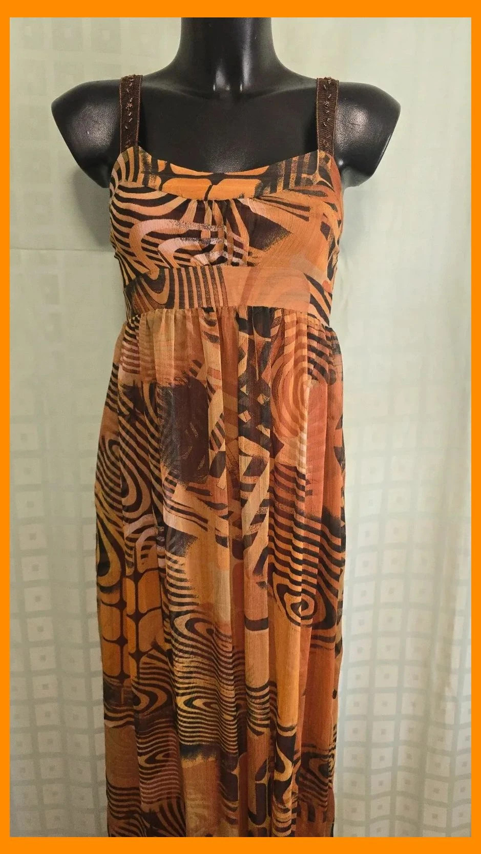 Tribal Print Maxi Dress – El Corte Inglés – taille XS / 34 / 6 2