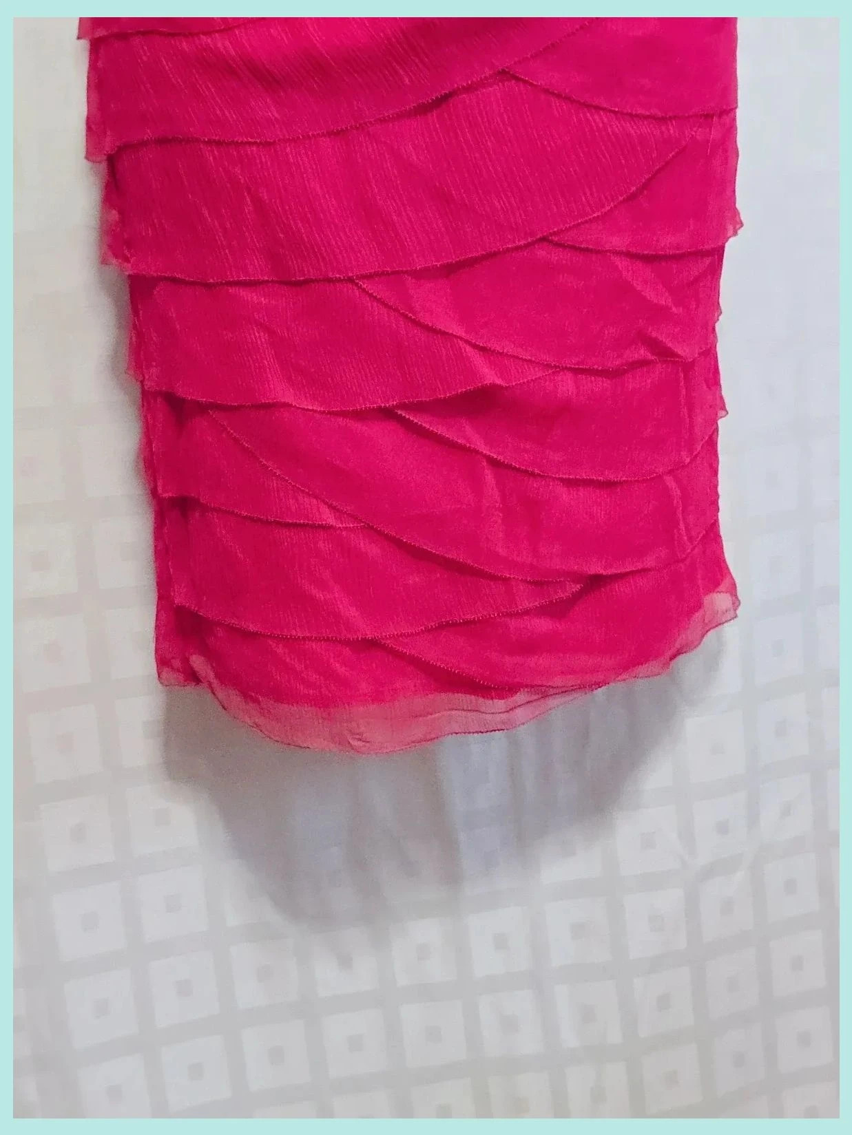 Pink tiered ruffle mini skirt – Tintoretto – taille M / 38 / 10 3