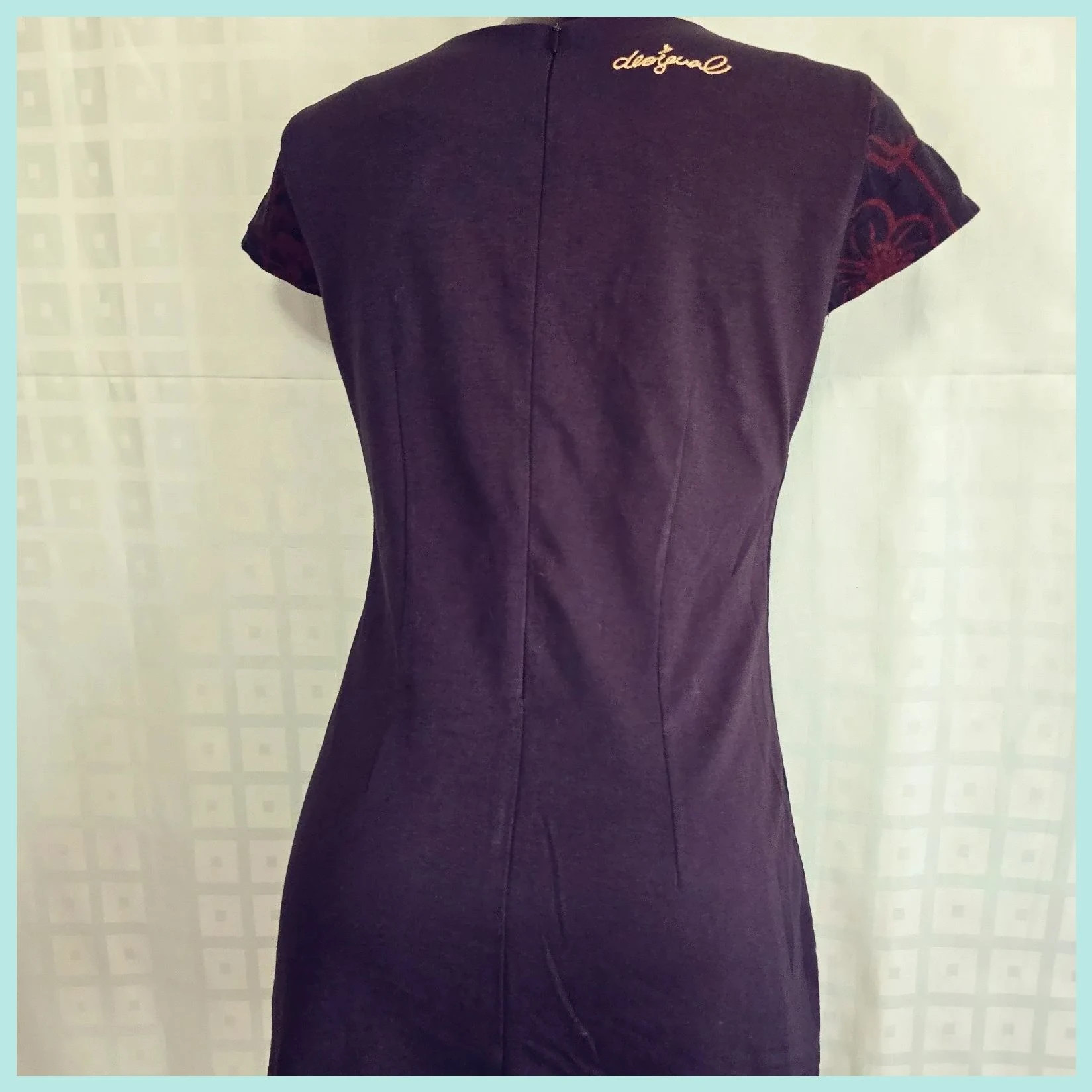 Desigual Black Floral Mini Dress – Desigual – taille M / 38 / 10 4
