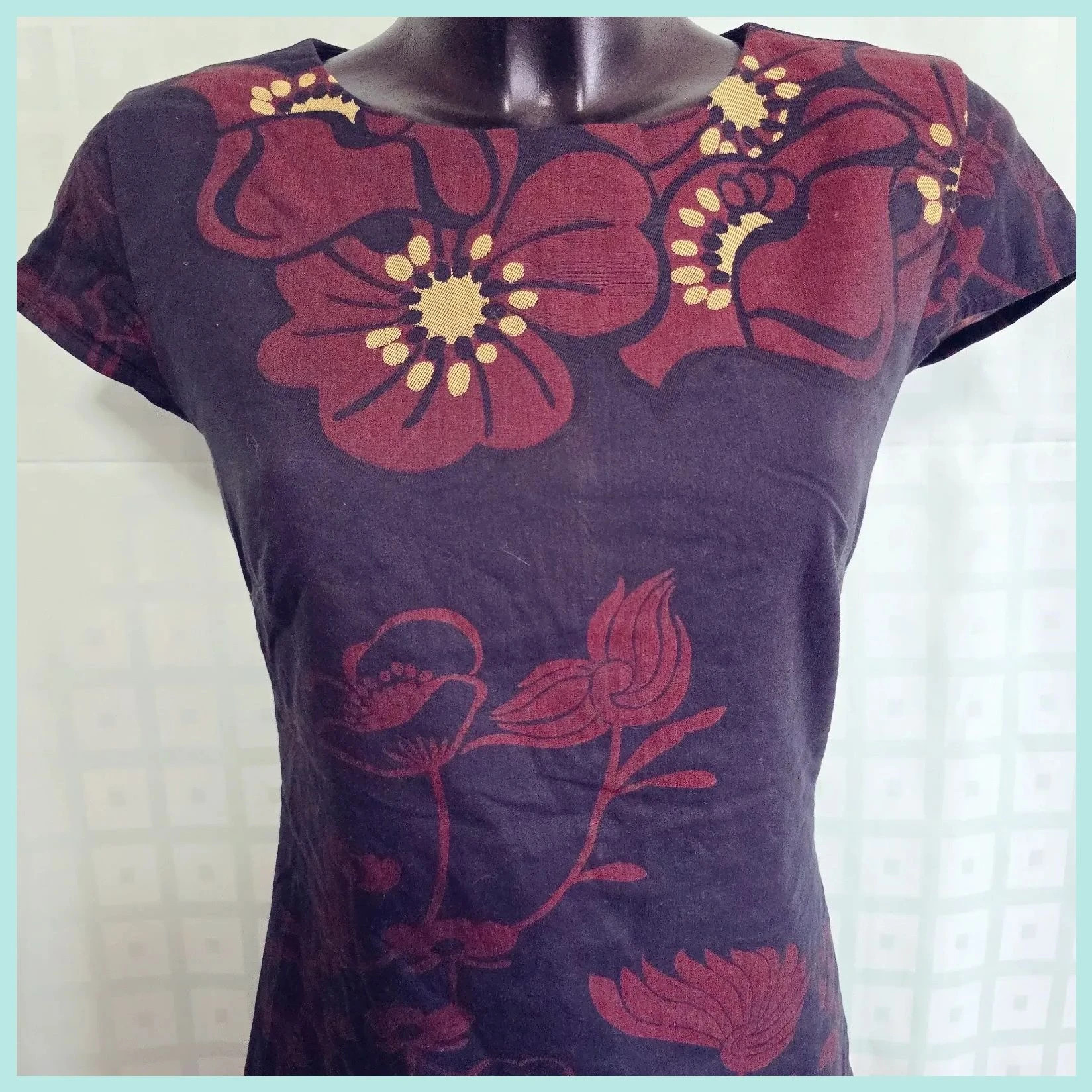 Desigual Black Floral Mini Dress – Desigual – taille M / 38 / 10 2