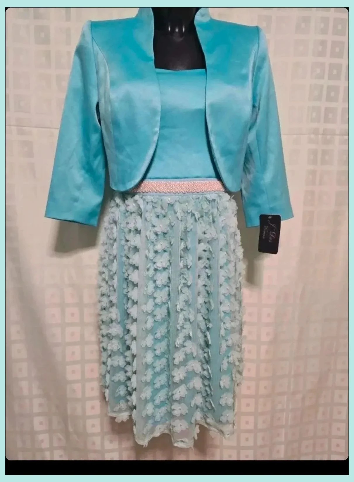Light Blue Dress and Blazer – Boutique Italiana – taille M / 38 / 10