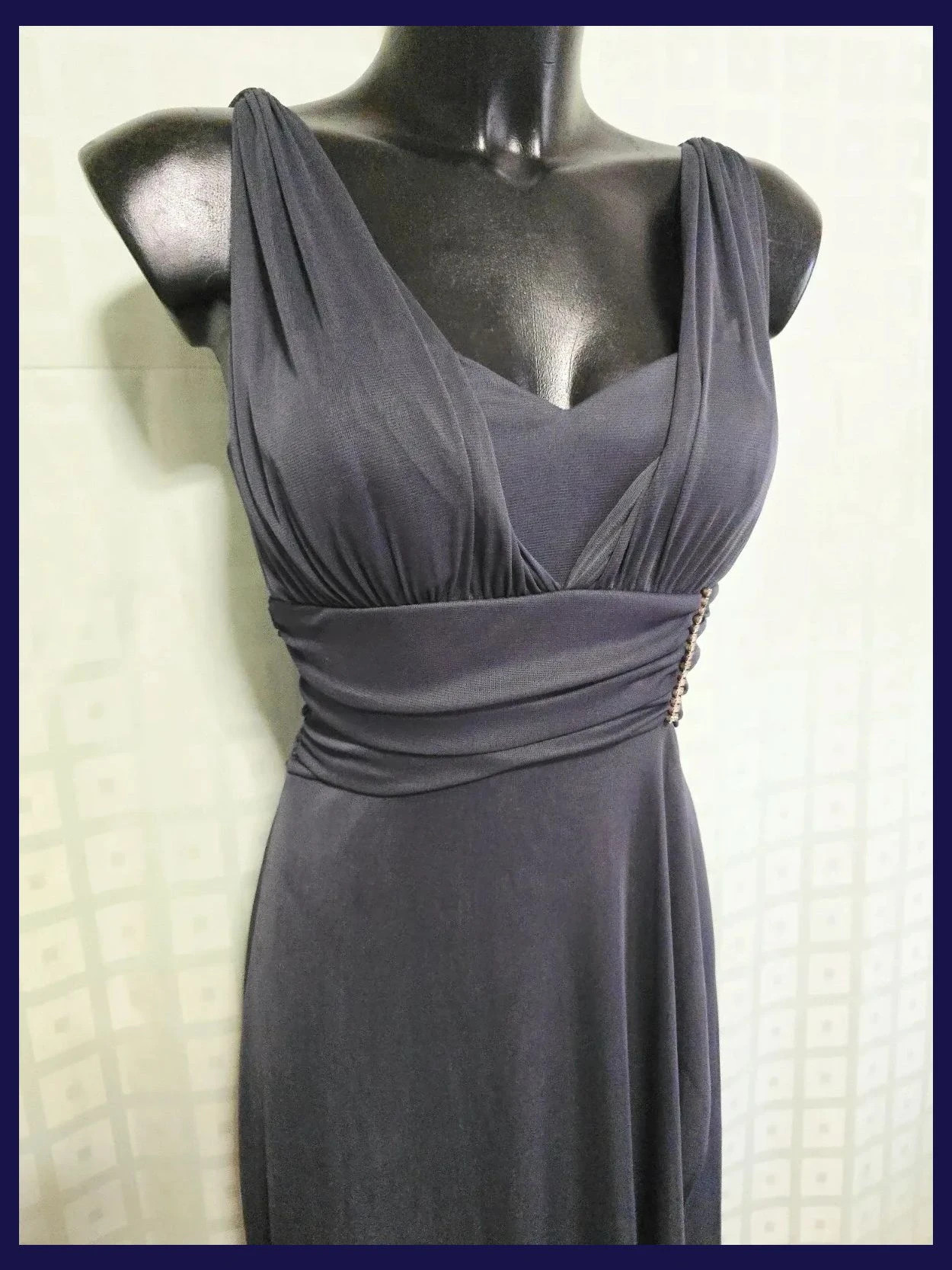 Ruched Empire Waist Maxi Dress – Betsy & Adam – taille S / 36 / 8 2