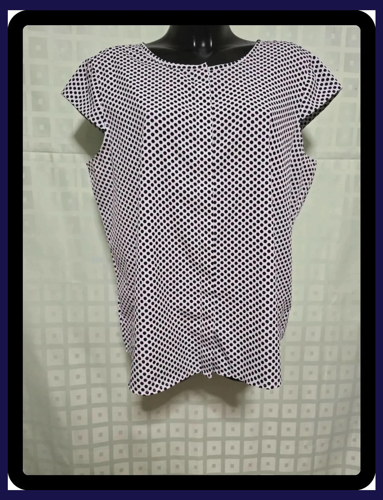 Polka Dot Sleeveless Blouse – Montego – taille XXXL / 46 / 18
