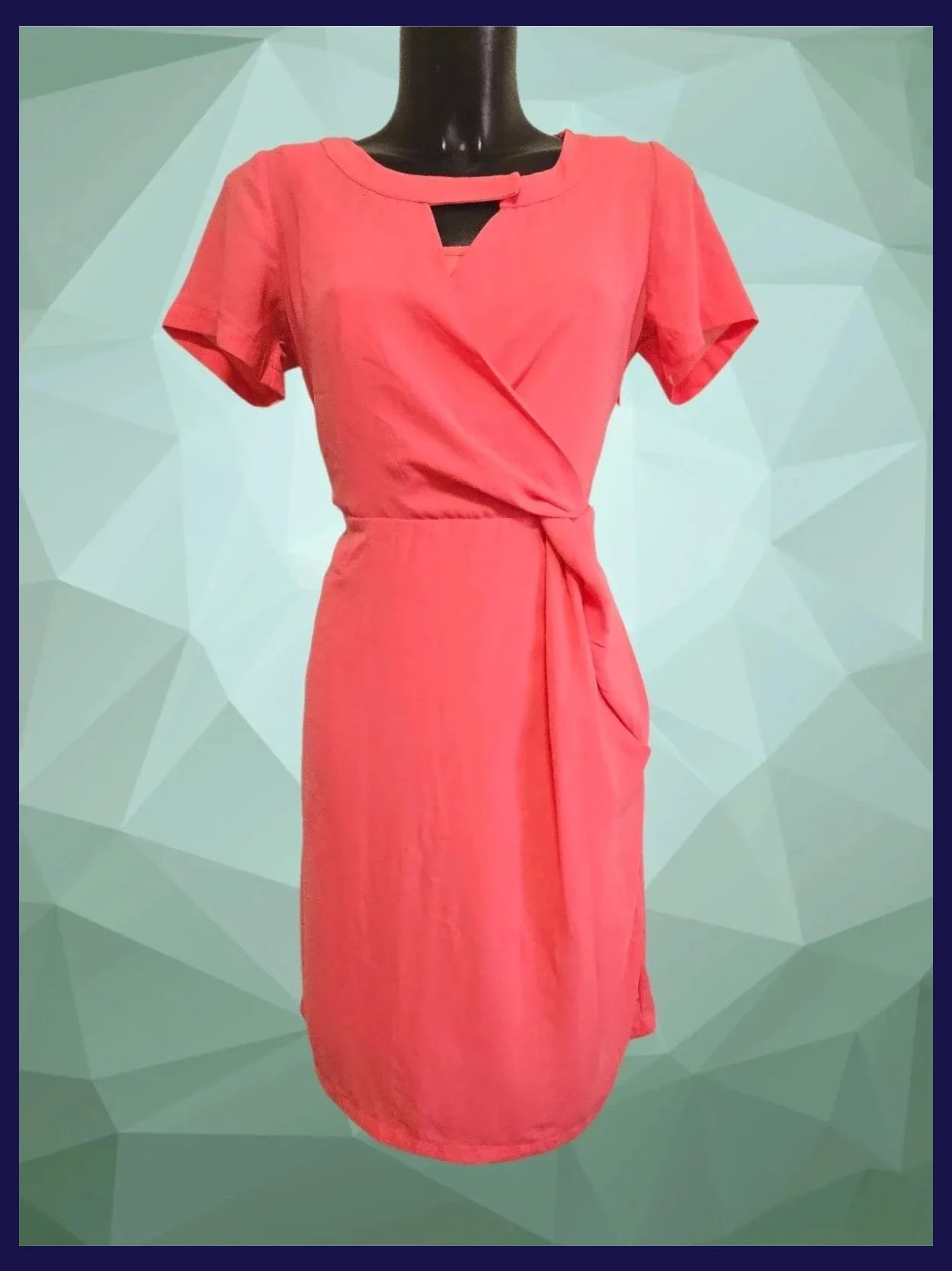 Short Sleeve Wrap Dress