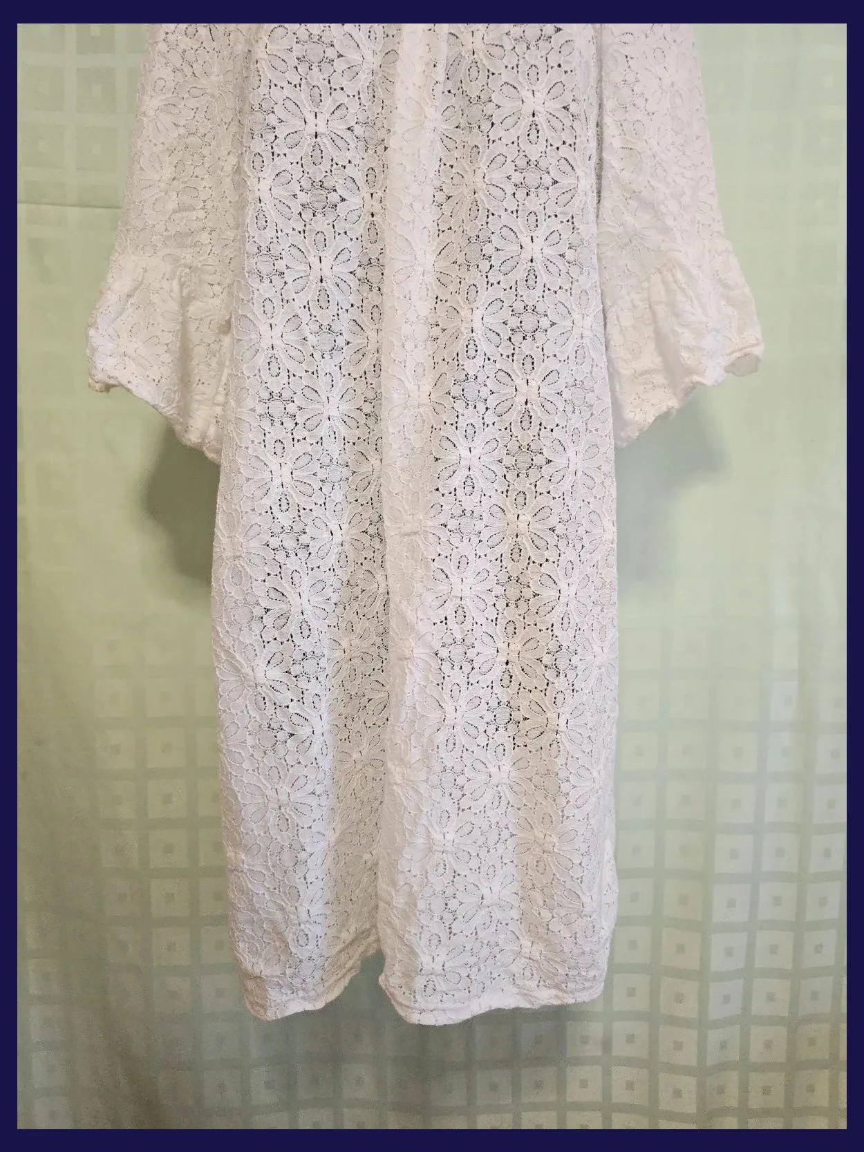 White Lace Off Shoulder Dress – boutique indépendante – taille Taille unique 3