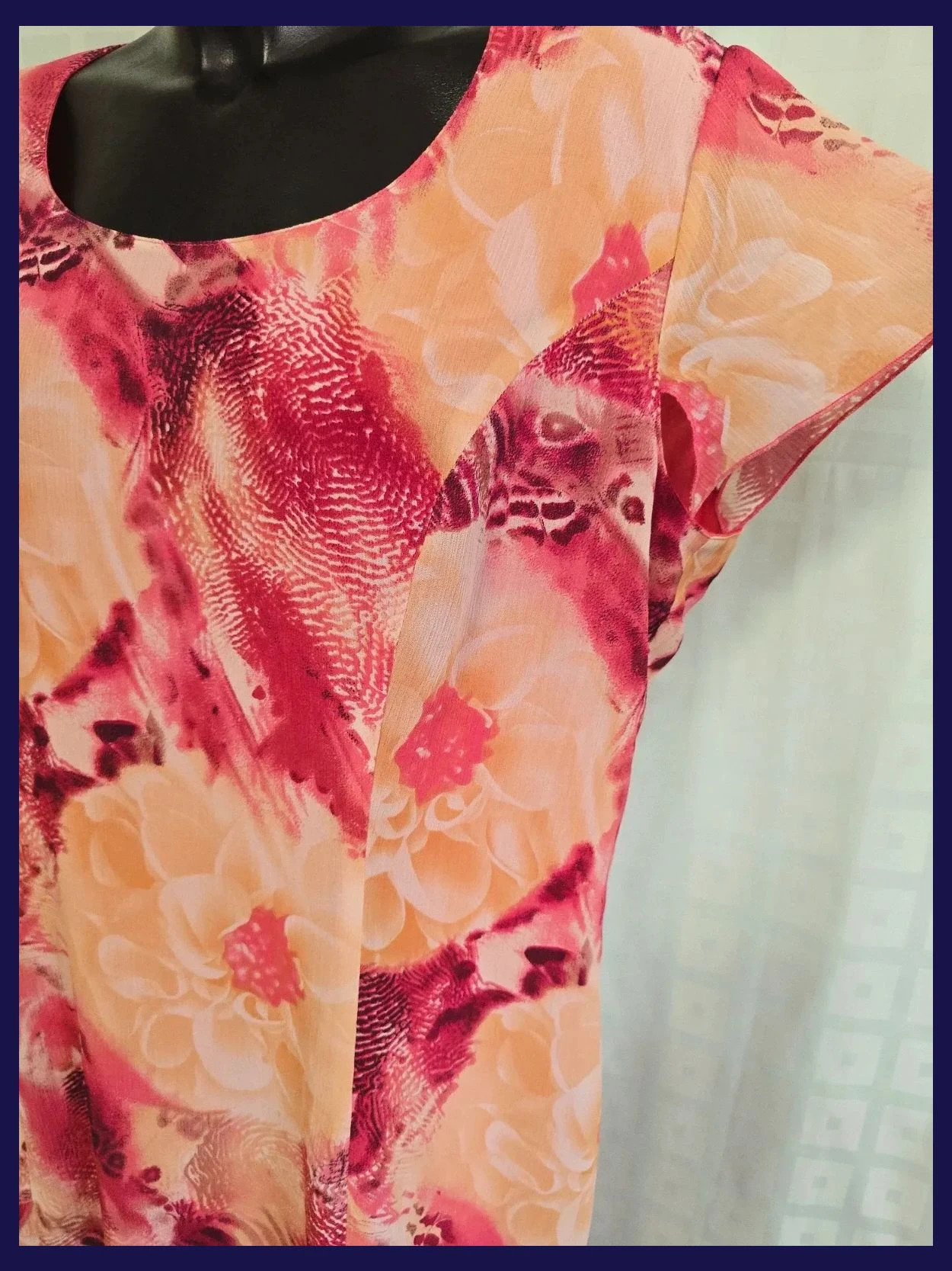 Floral Print Dress – Tiempo y Moda – taille 5XL / 50 / 22 3
