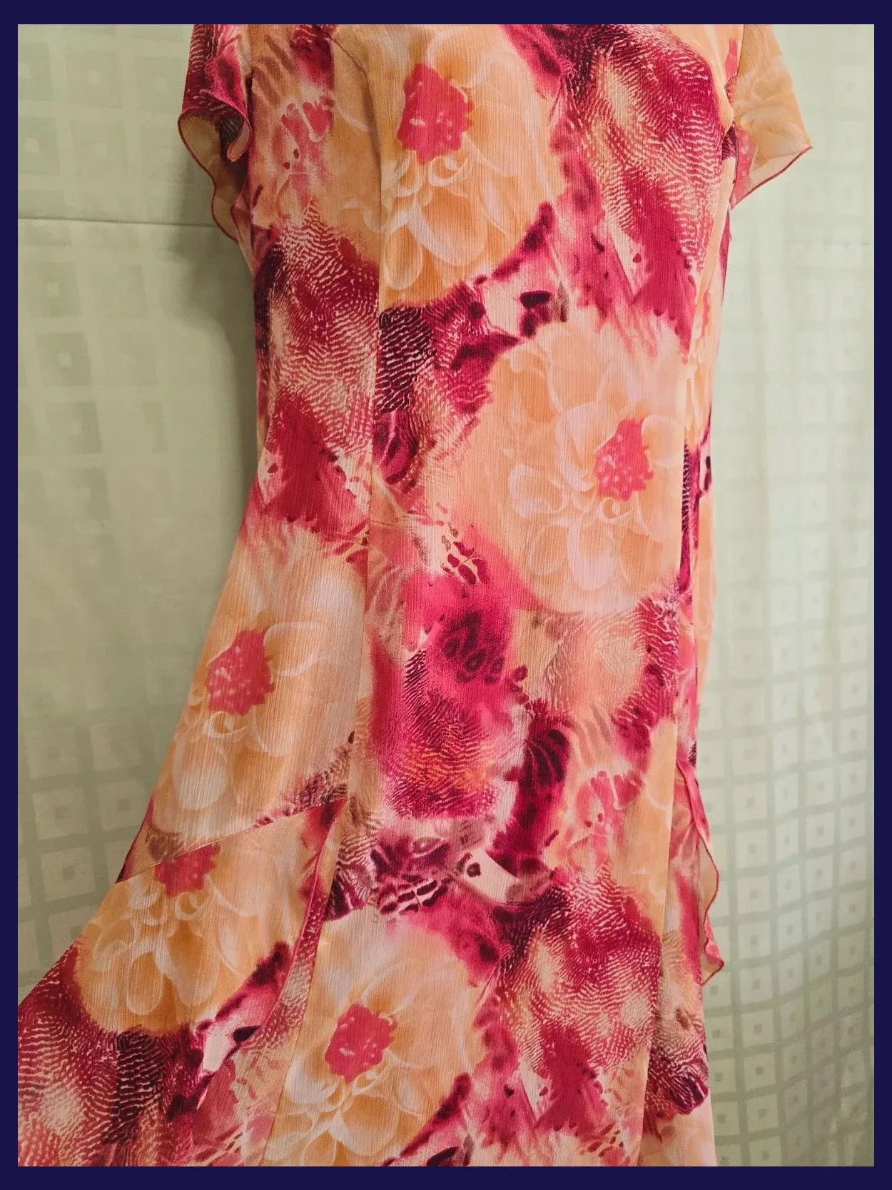 Floral Print Dress – Tiempo y Moda – taille 5XL / 50 / 22 5