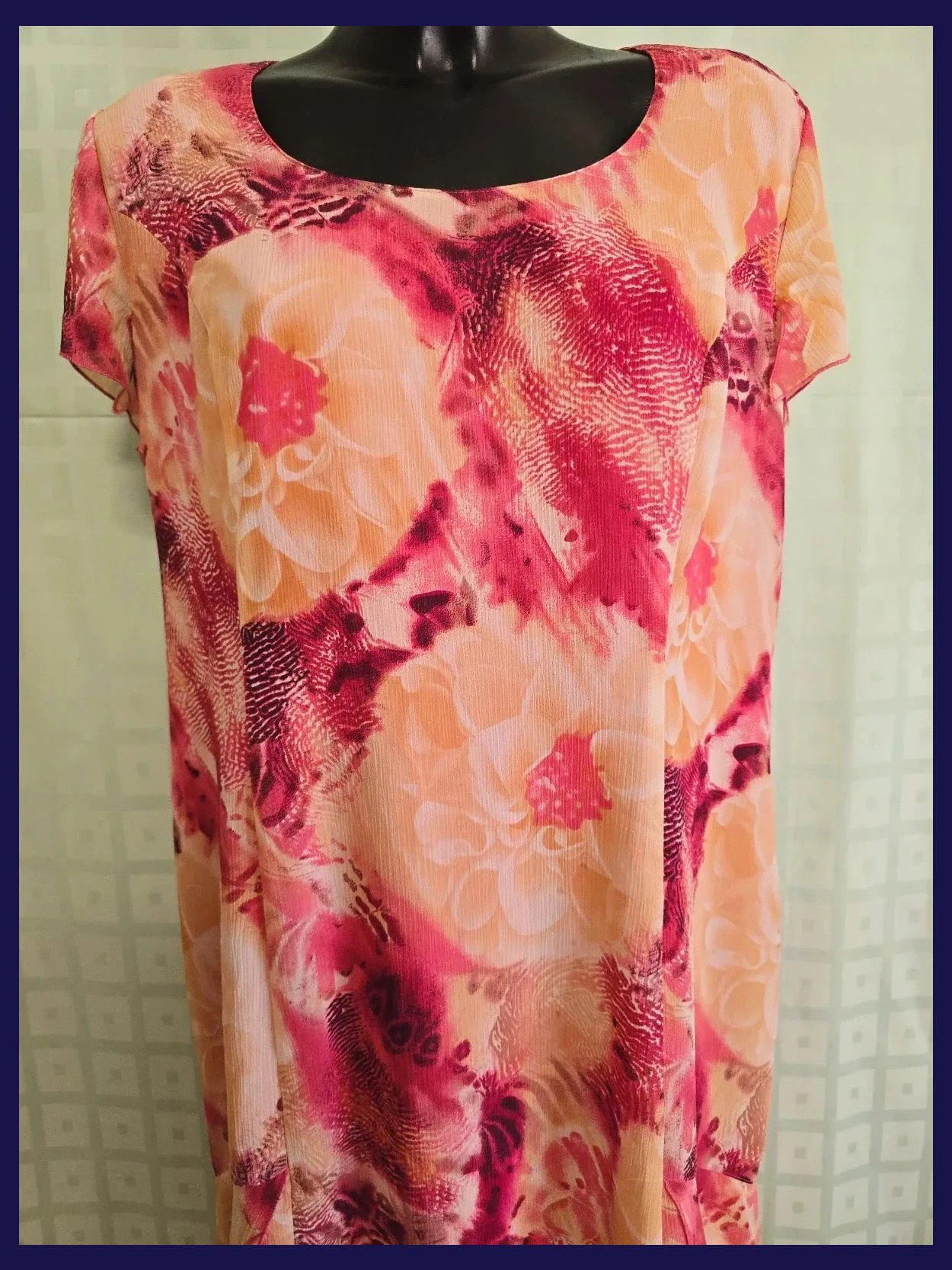 Floral Print Dress – Tiempo y Moda – taille 5XL / 50 / 22 2