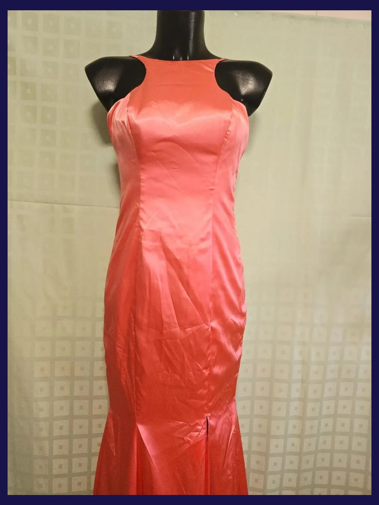 Pink Satin Mermaid Prom Dress Size 36 – boutique indépendante – taille S / 36 / 8 3