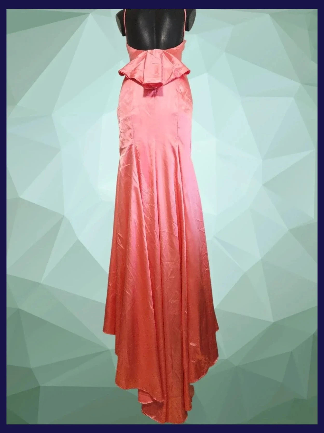 Pink Satin Mermaid Prom Dress Size 36 – boutique indépendante – taille S / 36 / 8 2
