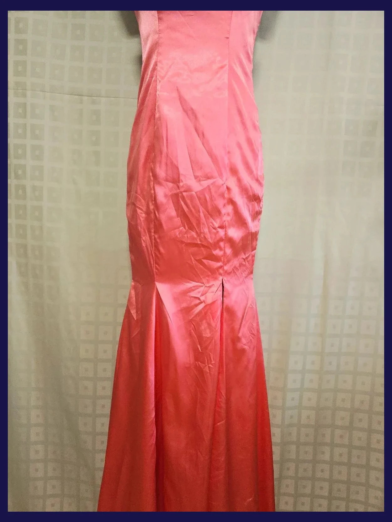 Pink Satin Mermaid Prom Dress Size 36 – boutique indépendante – taille S / 36 / 8 4