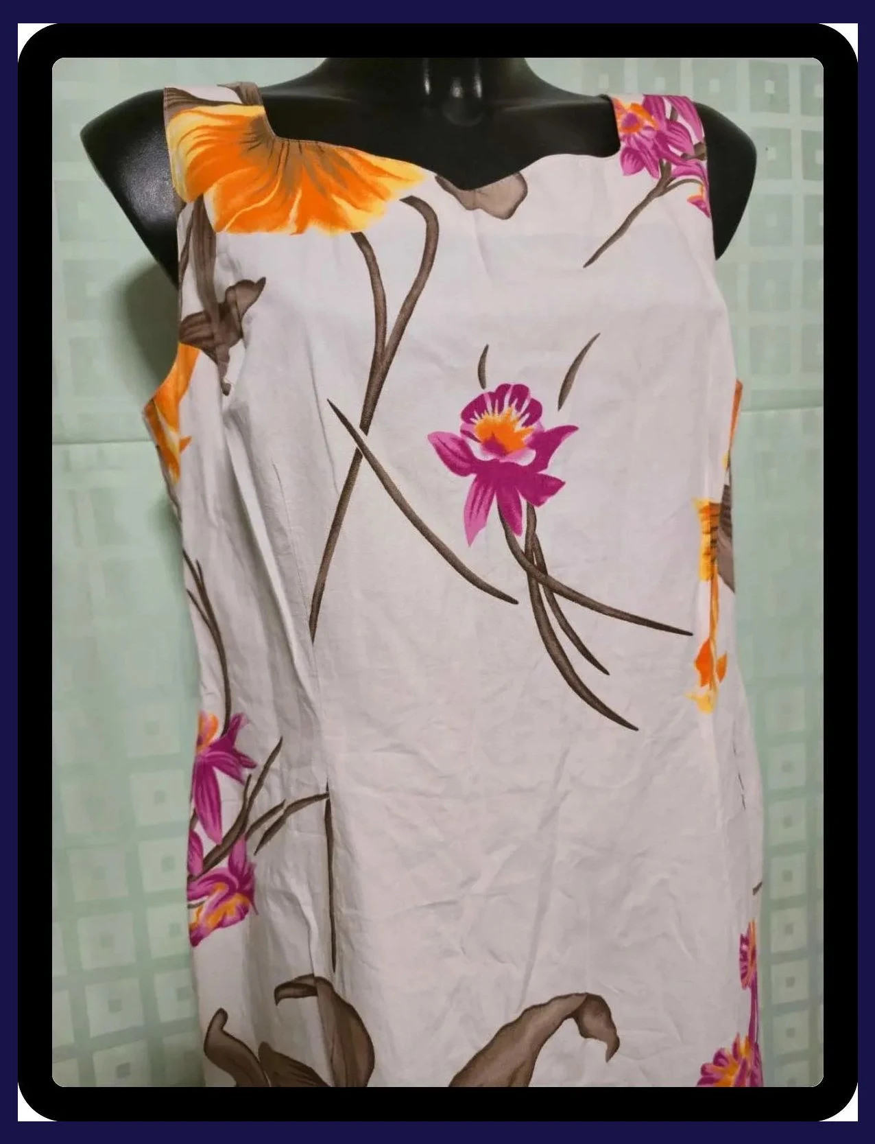Tropical Hawaiian Style Floral Dress – Barisal – taille XXXL / 46 / 18 2