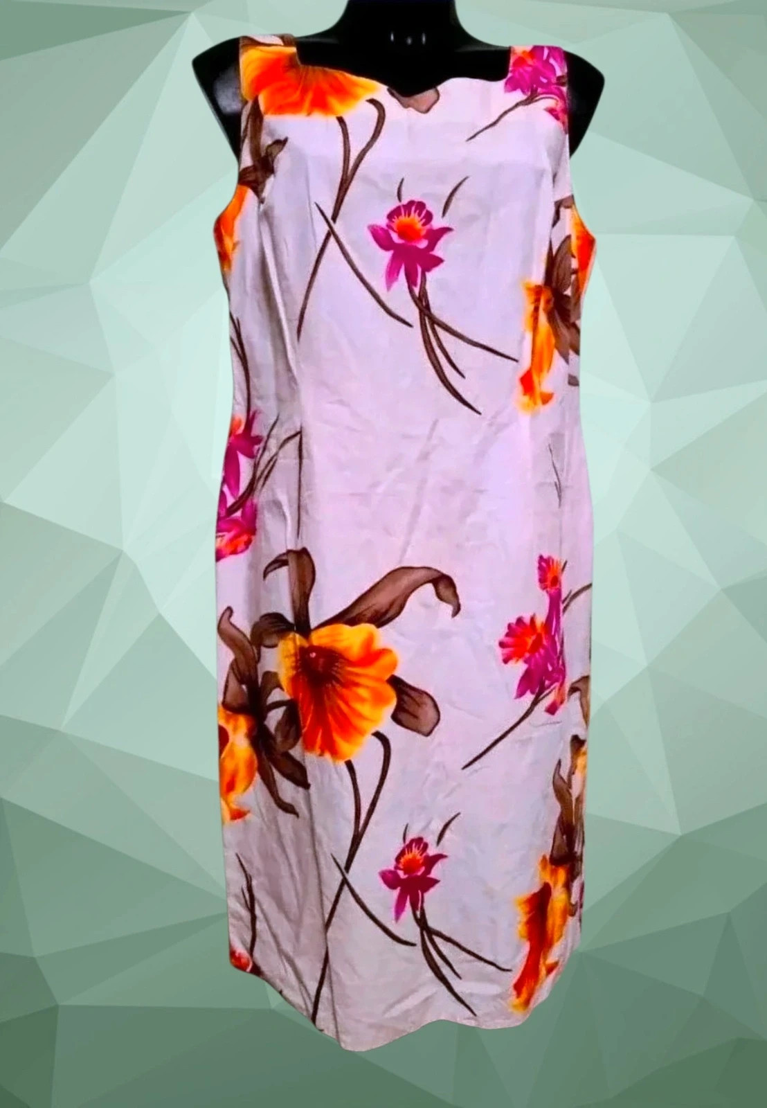Tropical Hawaiian Style Floral Dress