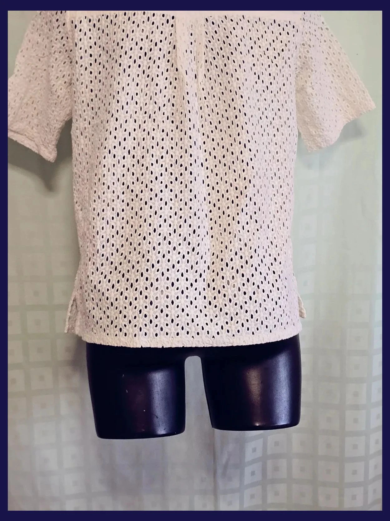 Gerard Darel Paris White Eyelet Lace-Up Blouse – Gerard Darel – taille M / 38 / 10 5