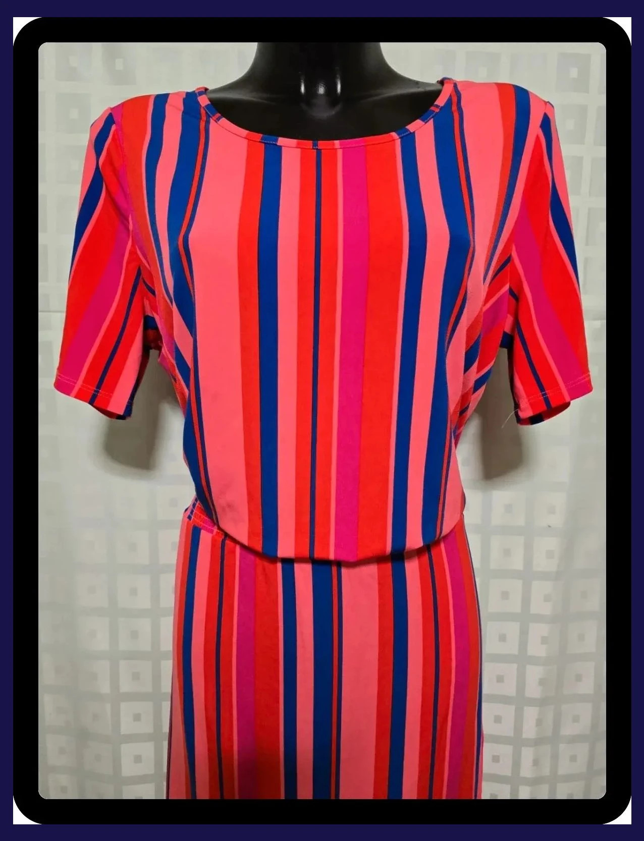 patterned summer dress – D&Co. – taille L / 40 / 12 2