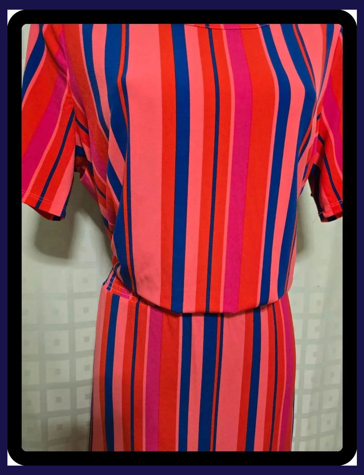 patterned summer dress – D&Co. – taille L / 40 / 12 4