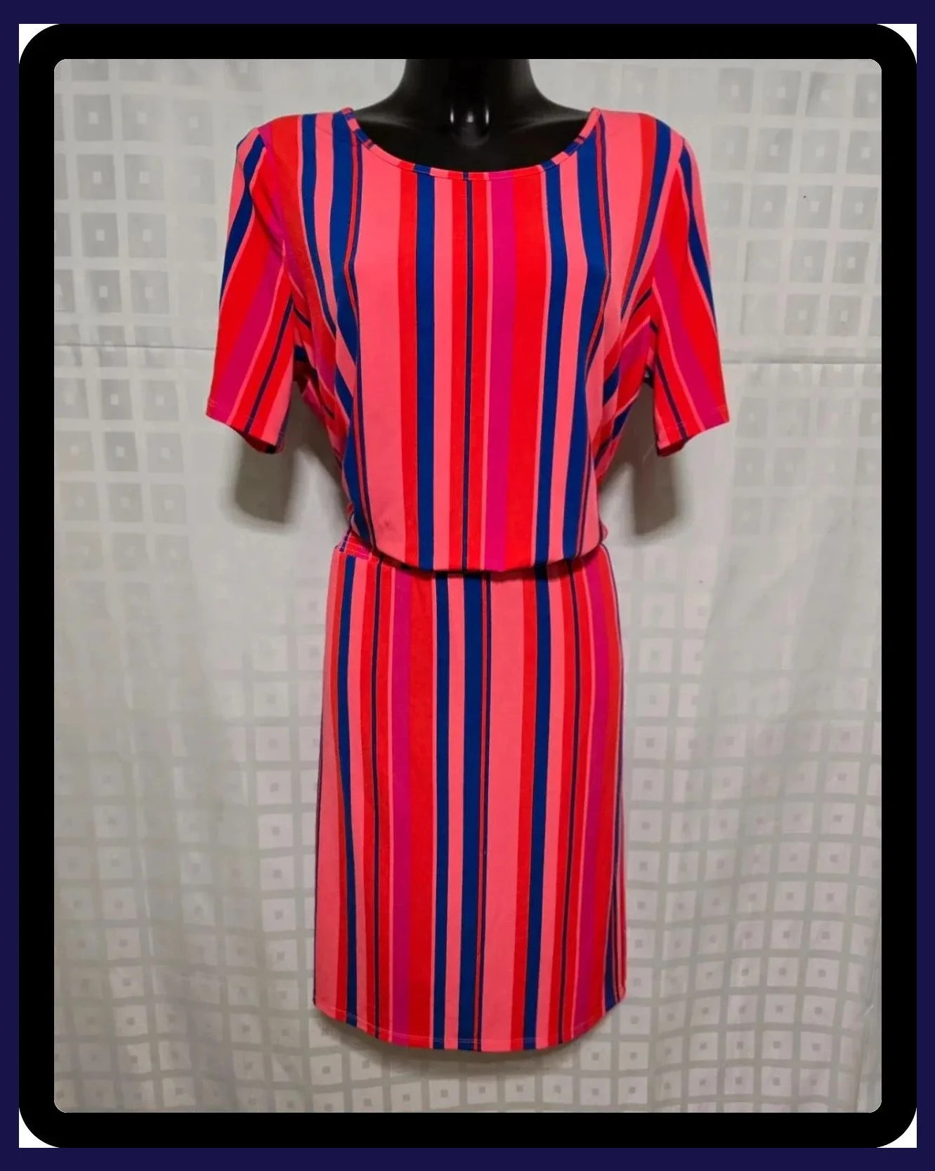 patterned summer dress – D&Co. – taille L / 40 / 12