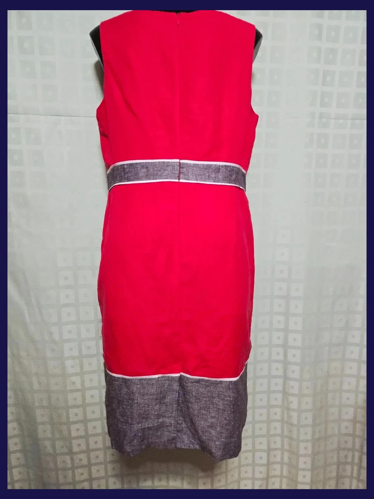 Fucsia & Gray Colorblock Sleeveless Sheath Dress – Papaya – taille XXXL / 46 / 18 5