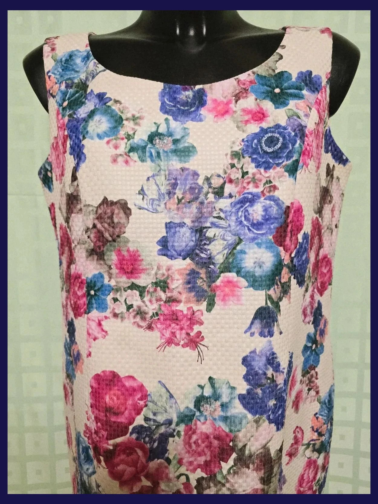 Pink and Purple Floral Sleeveless Shift Dress – CASTING – taille XXXL / 46 / 18 2