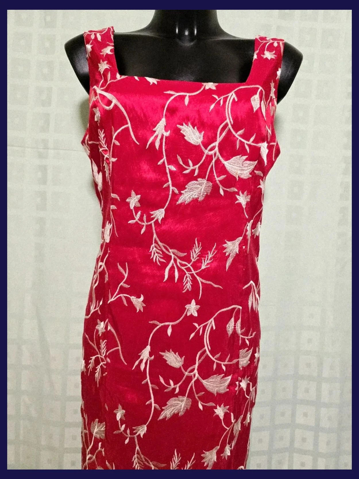 Sleeveless Embroidered Sheath Dress – Tapioca – taille XXXL / 46 / 18 2