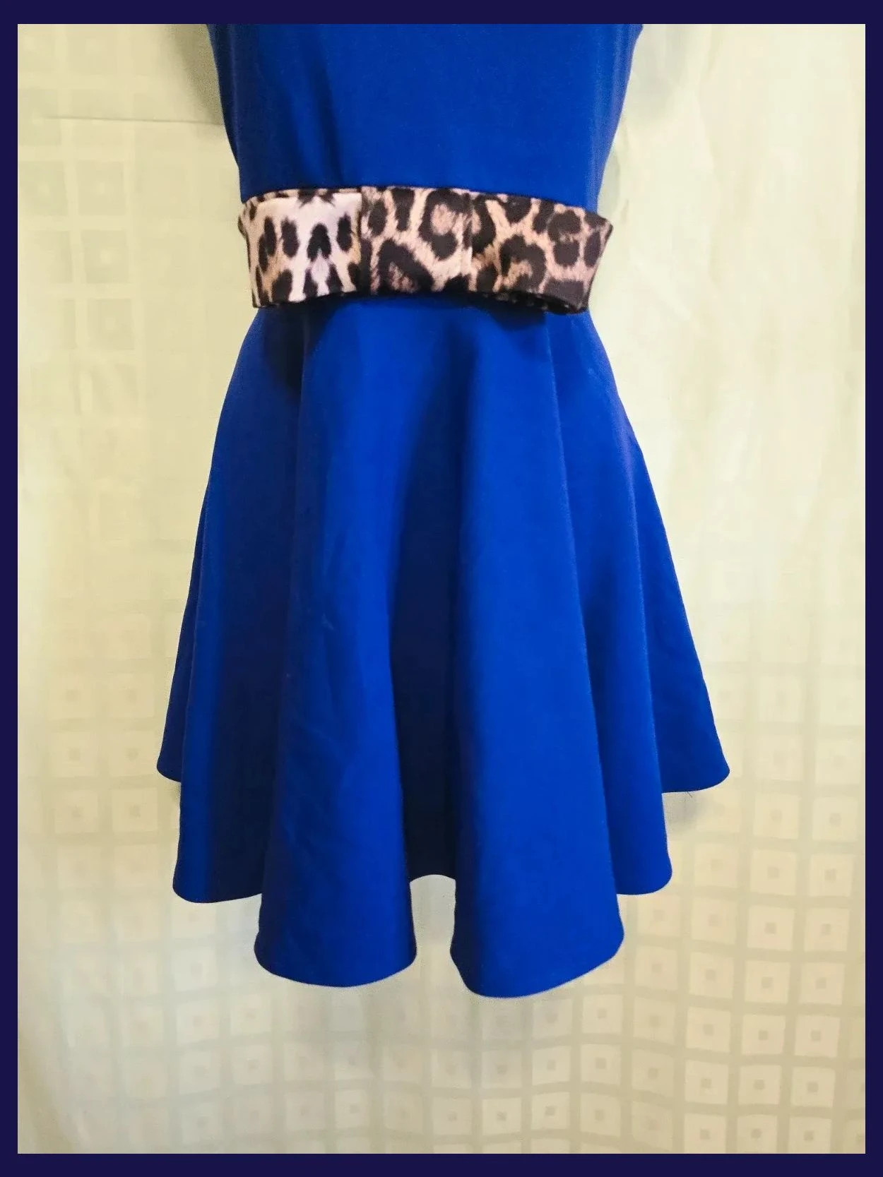 Blue Skater Dress Leopard Bow – Red Chilli – taille Taille unique 3
