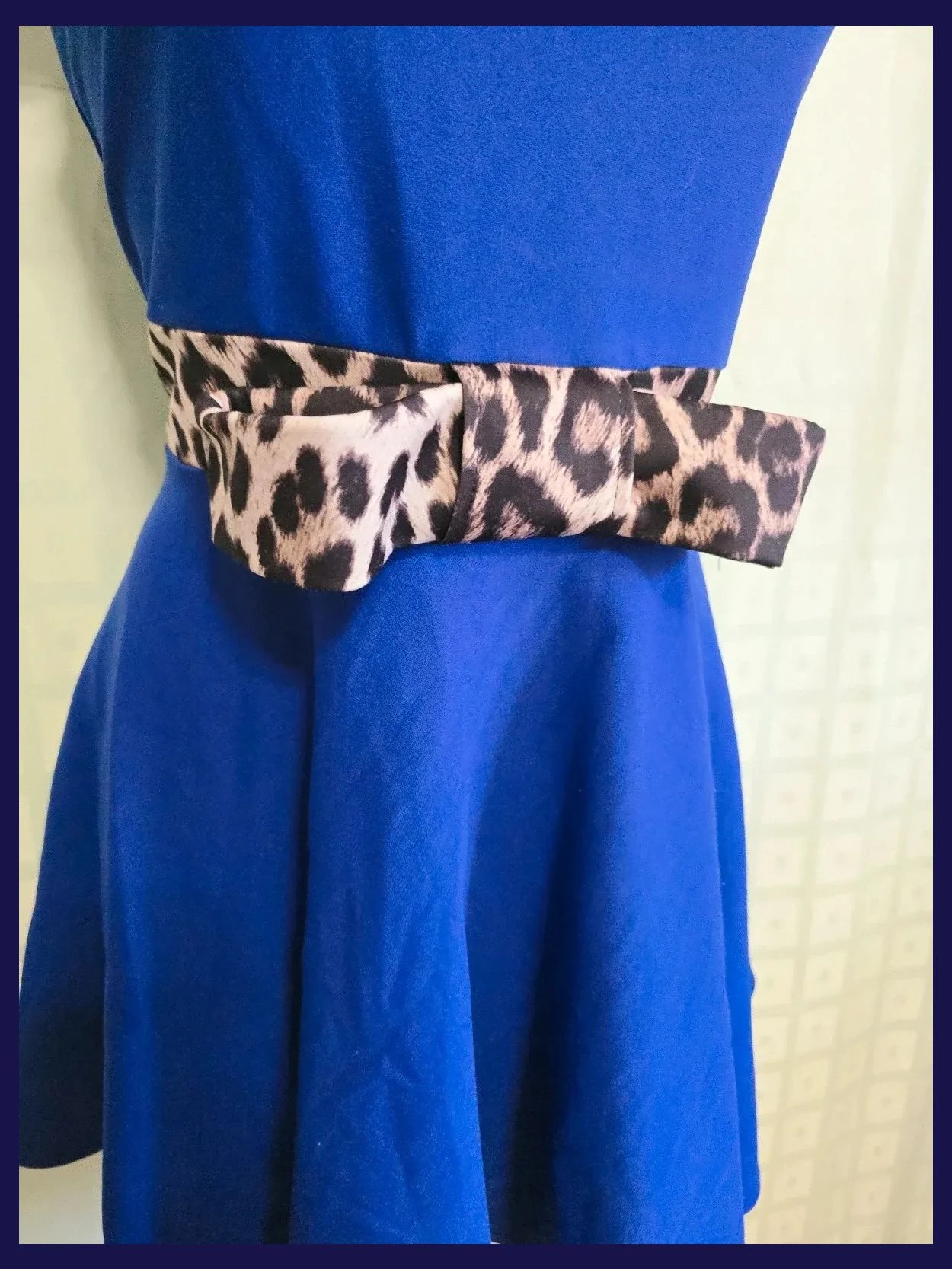 Blue Skater Dress Leopard Bow – Red Chilli – taille Taille unique 4